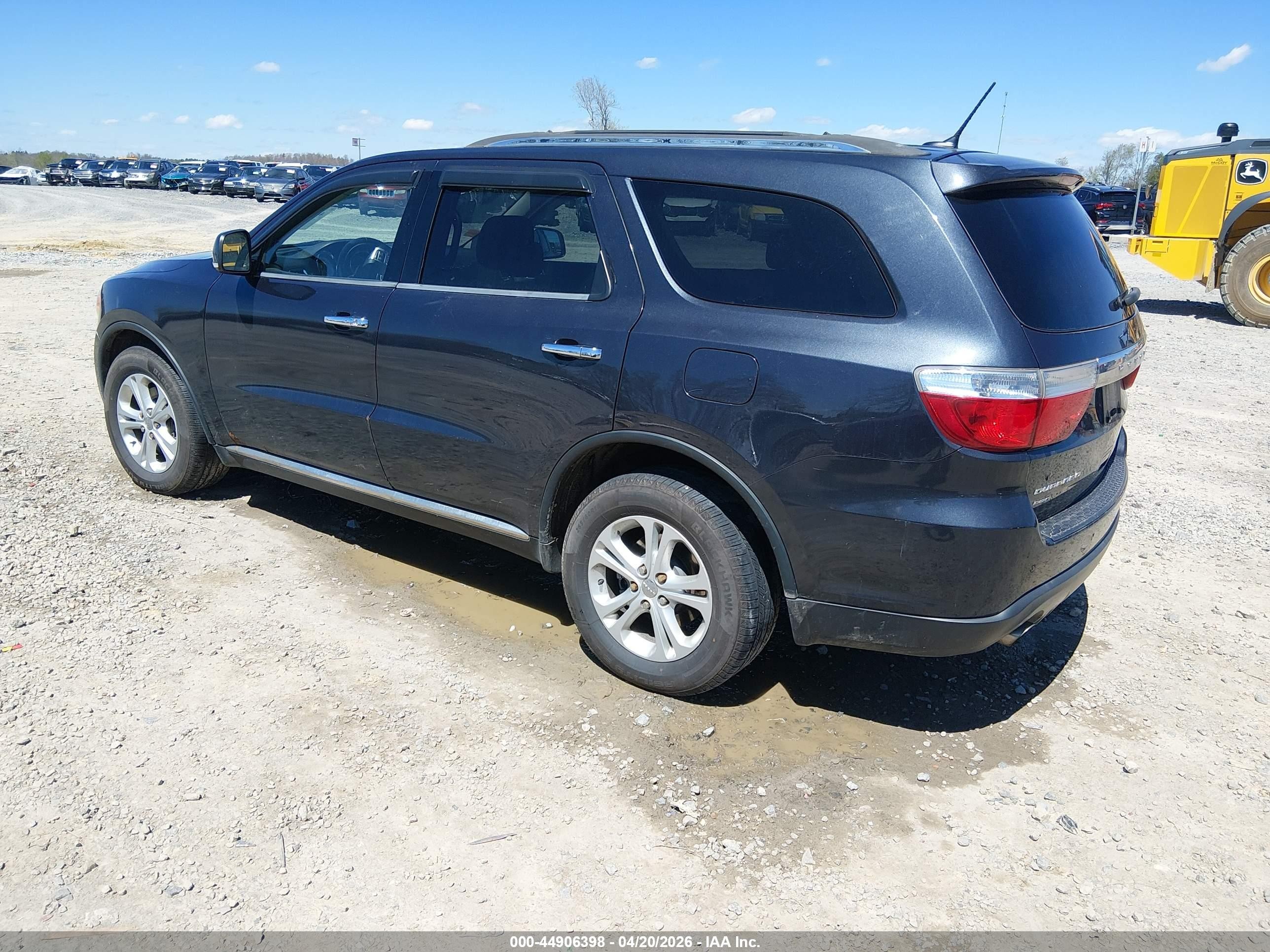 2013 Dodge Durango Crew Black vin: 1C4SDJDT5DC682644