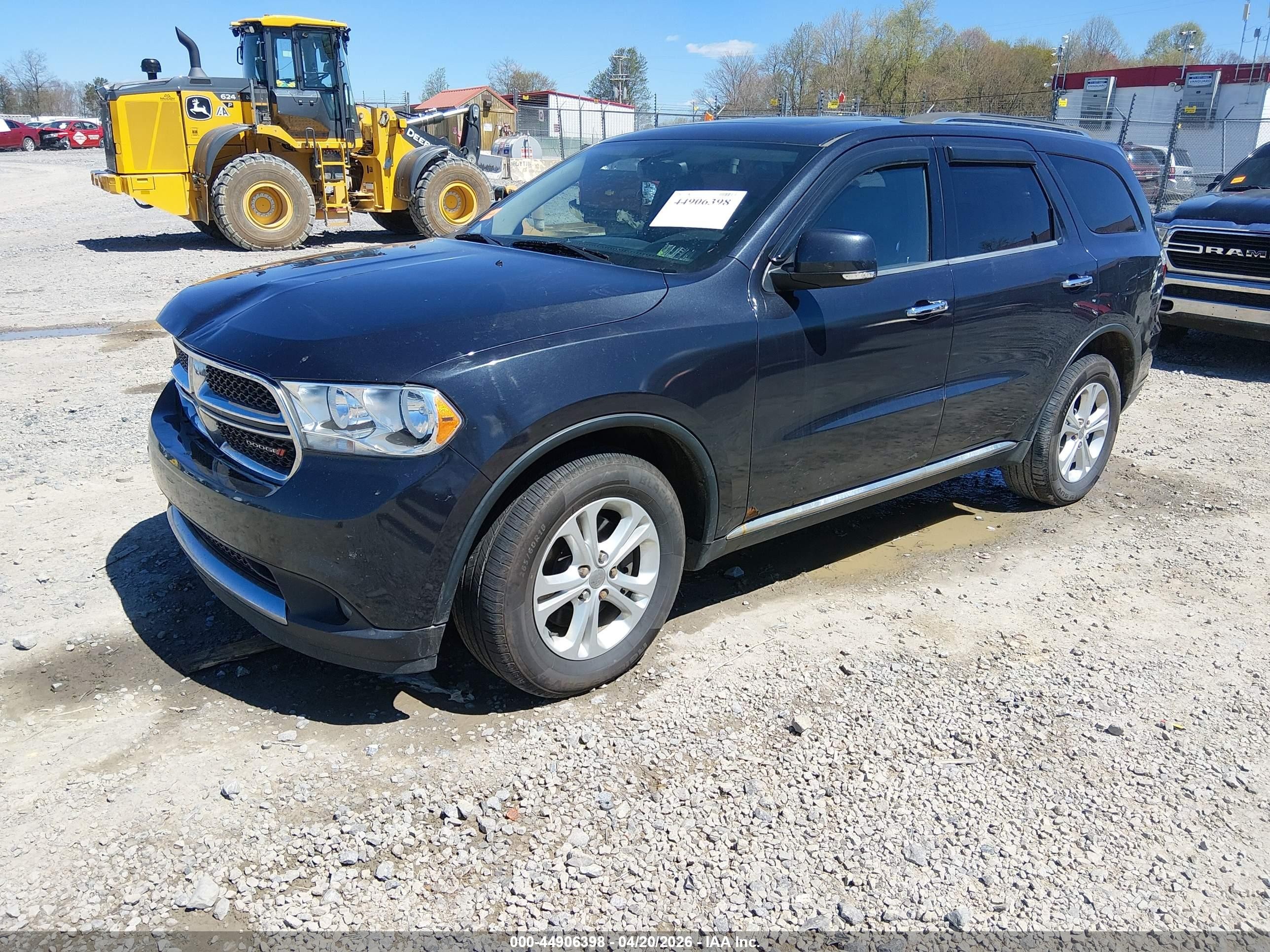 2013 Dodge Durango Crew Black vin: 1C4SDJDT5DC682644