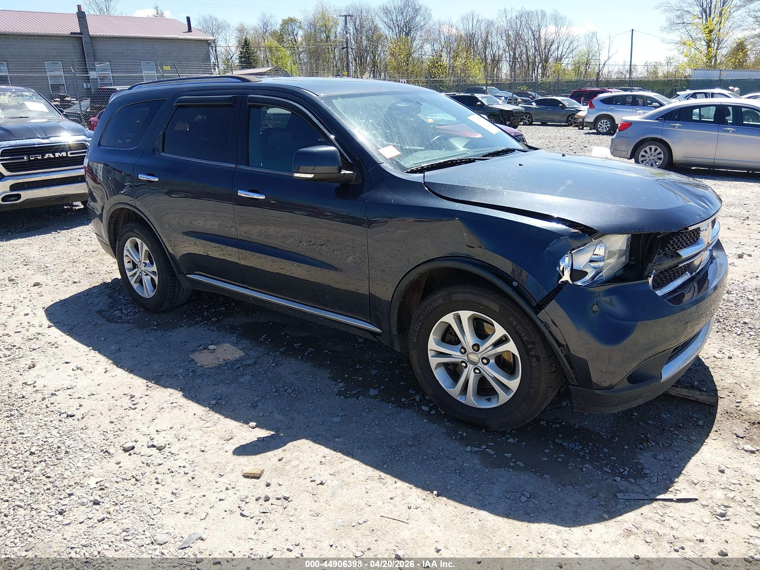 2013 Dodge Durango Crew Black vin: 1C4SDJDT5DC682644