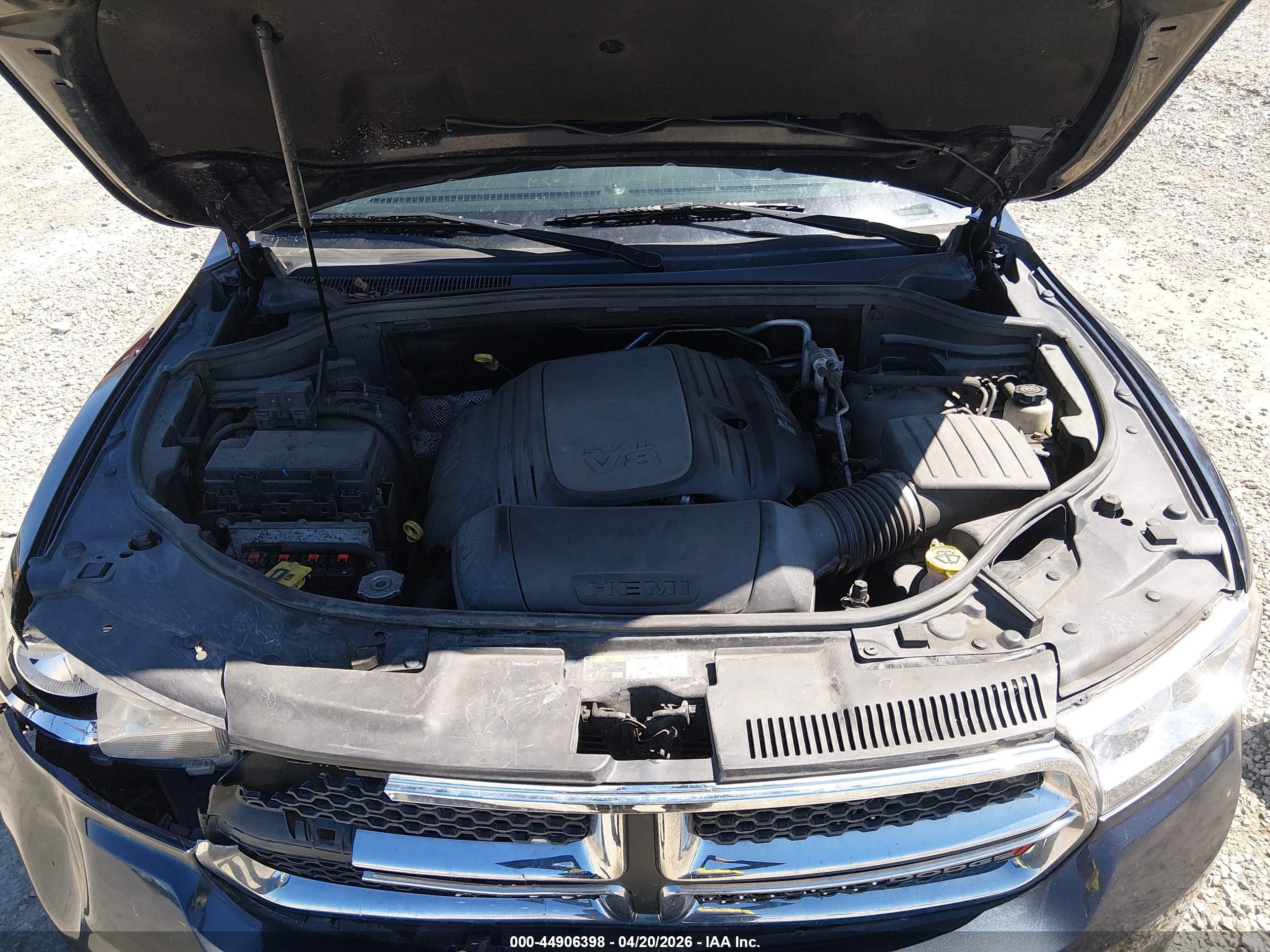 2013 Dodge Durango Crew Black vin: 1C4SDJDT5DC682644