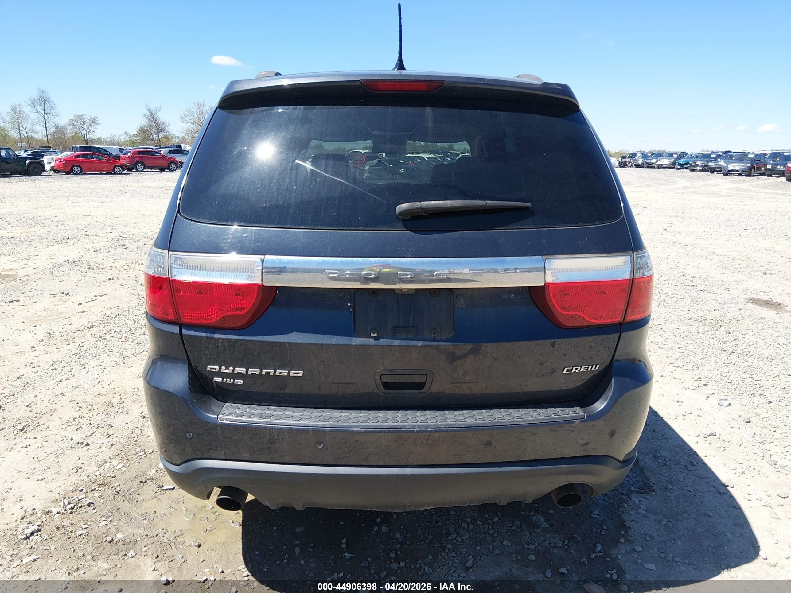 2013 Dodge Durango Crew Black vin: 1C4SDJDT5DC682644