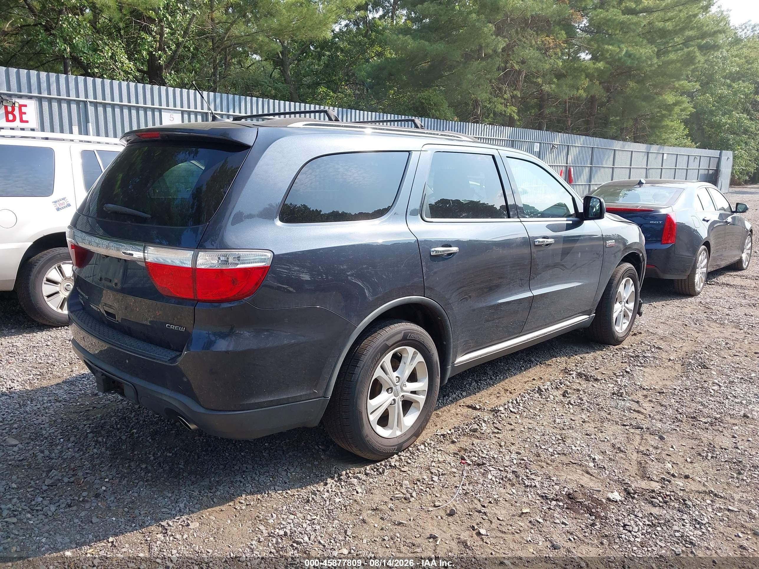 2013 Dodge Durango Crew Blue vin: 1C4SDJDT6DC539041