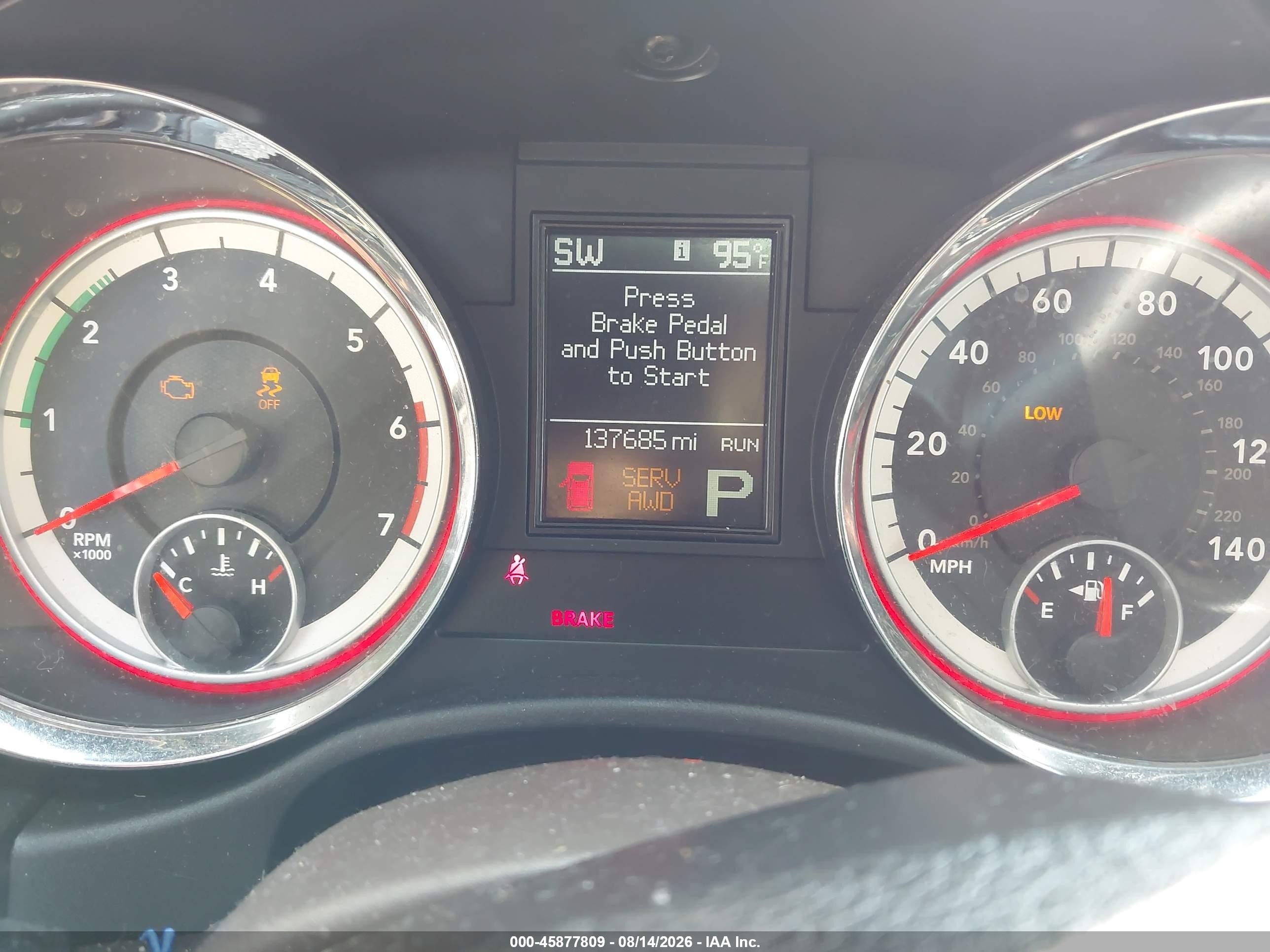 2013 Dodge Durango Crew Blue vin: 1C4SDJDT6DC539041
