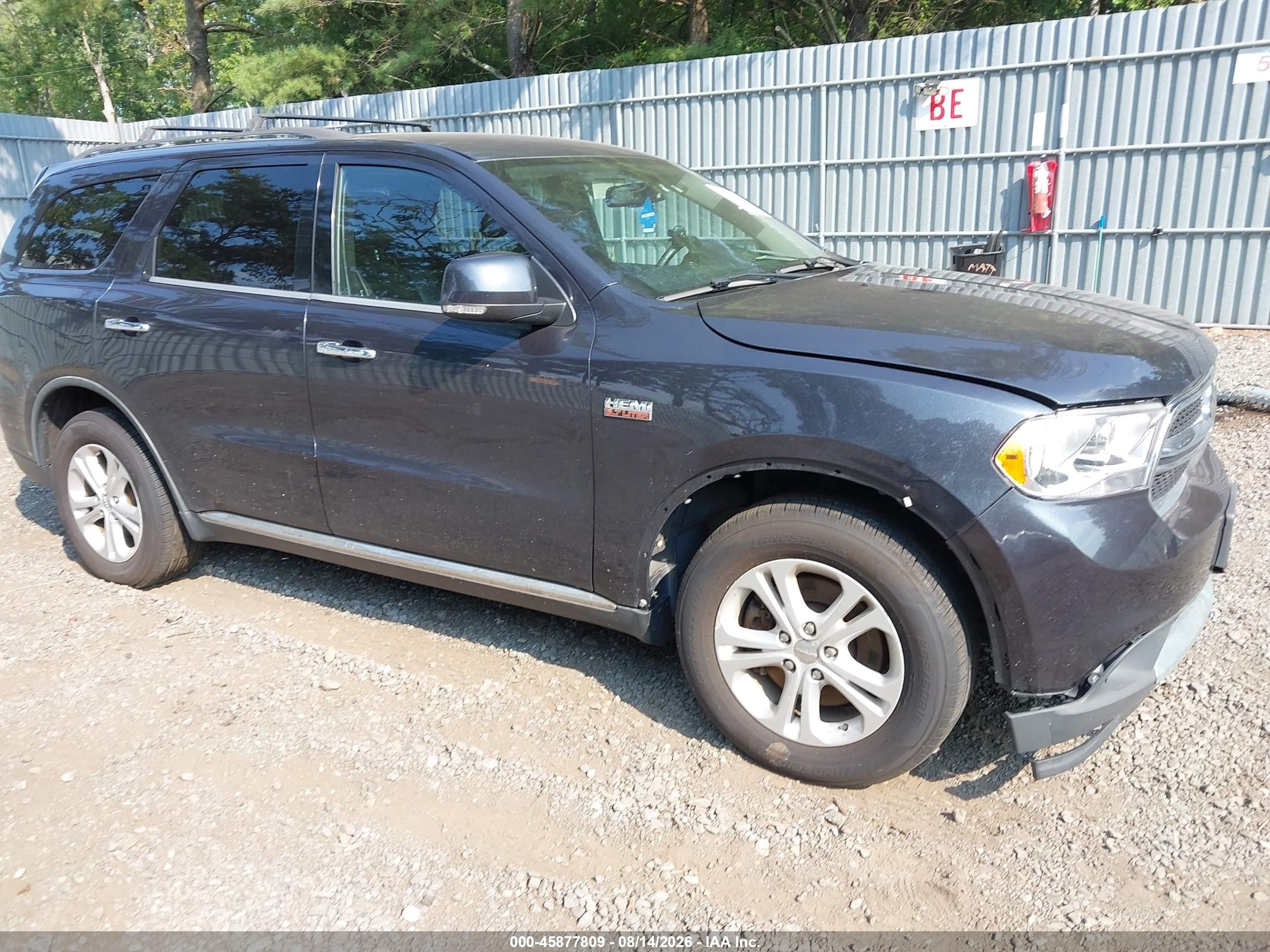 2013 Dodge Durango Crew Blue vin: 1C4SDJDT6DC539041