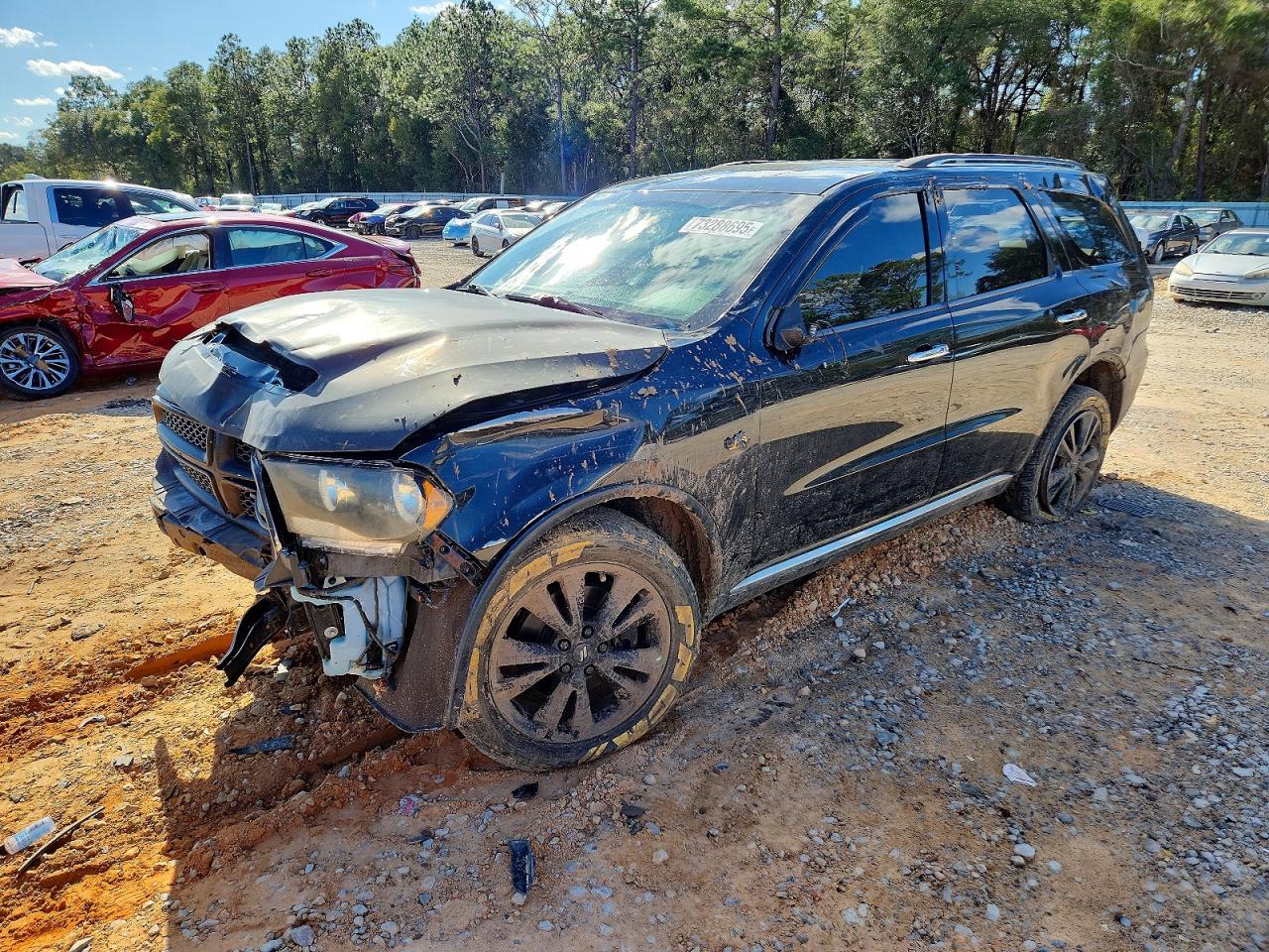 2013 Dodge Durango Crew Black vin: 1C4SDJDT6DC648812