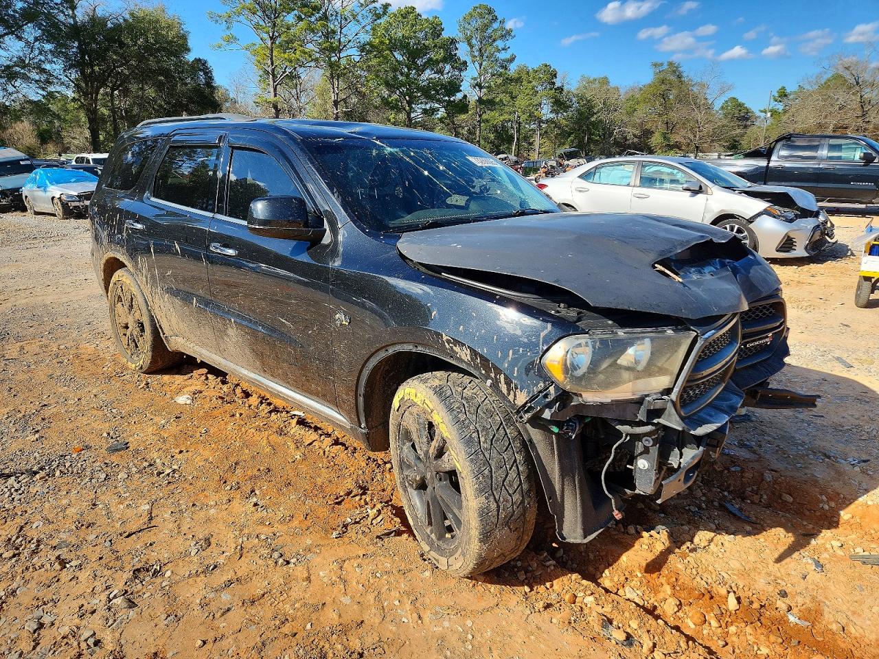 2013 Dodge Durango Crew Black vin: 1C4SDJDT6DC648812