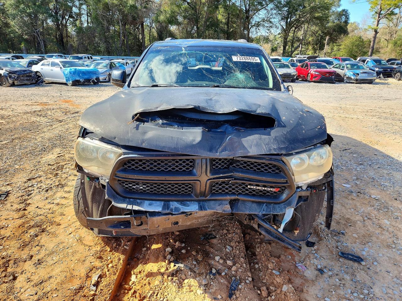 2013 Dodge Durango Crew Black vin: 1C4SDJDT6DC648812