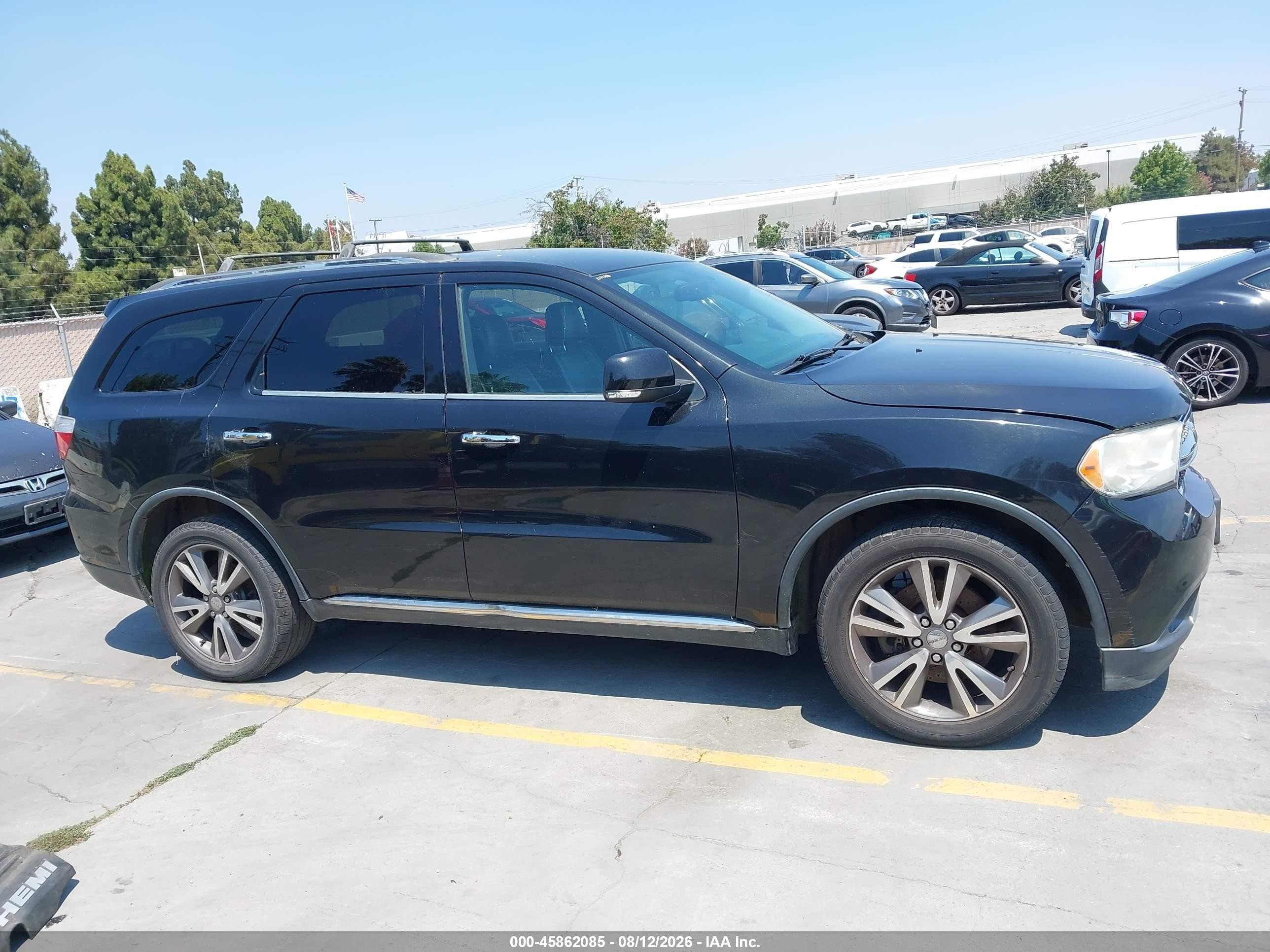 2013 Dodge Durango Crew Черный vin: 1C4SDJDT6DC662225