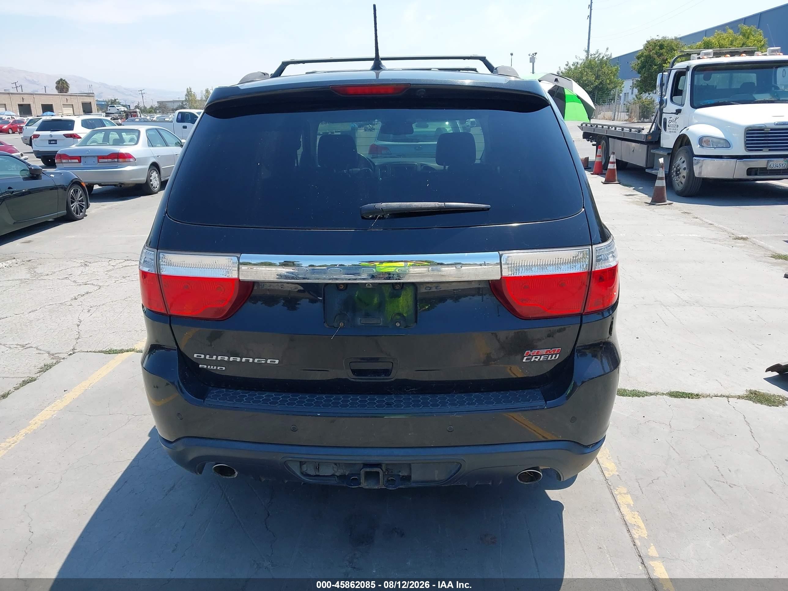 2013 Dodge Durango Crew Черный vin: 1C4SDJDT6DC662225