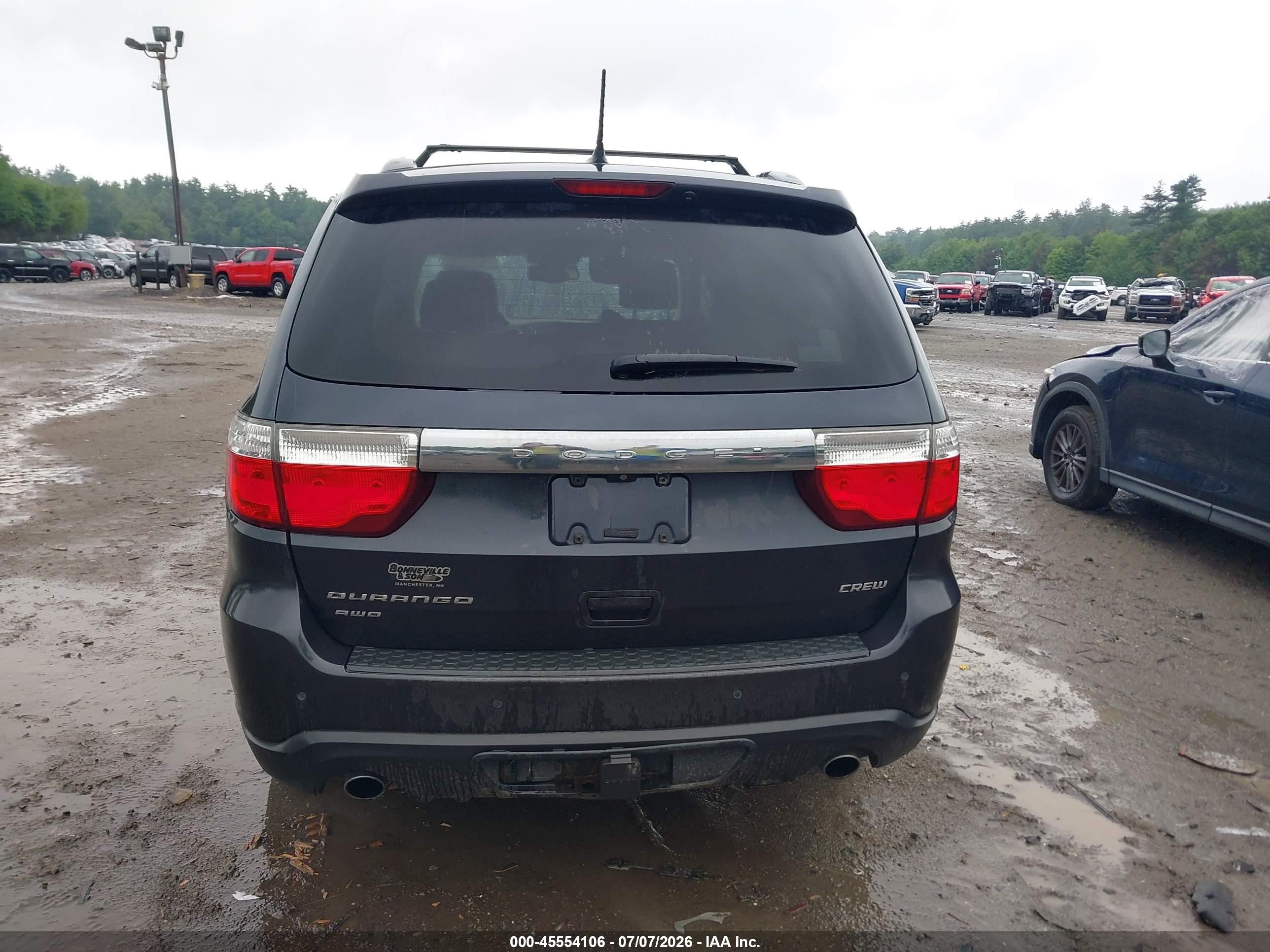 2013 Dodge Durango Crew Blue vin: 1C4SDJDT6DC682801