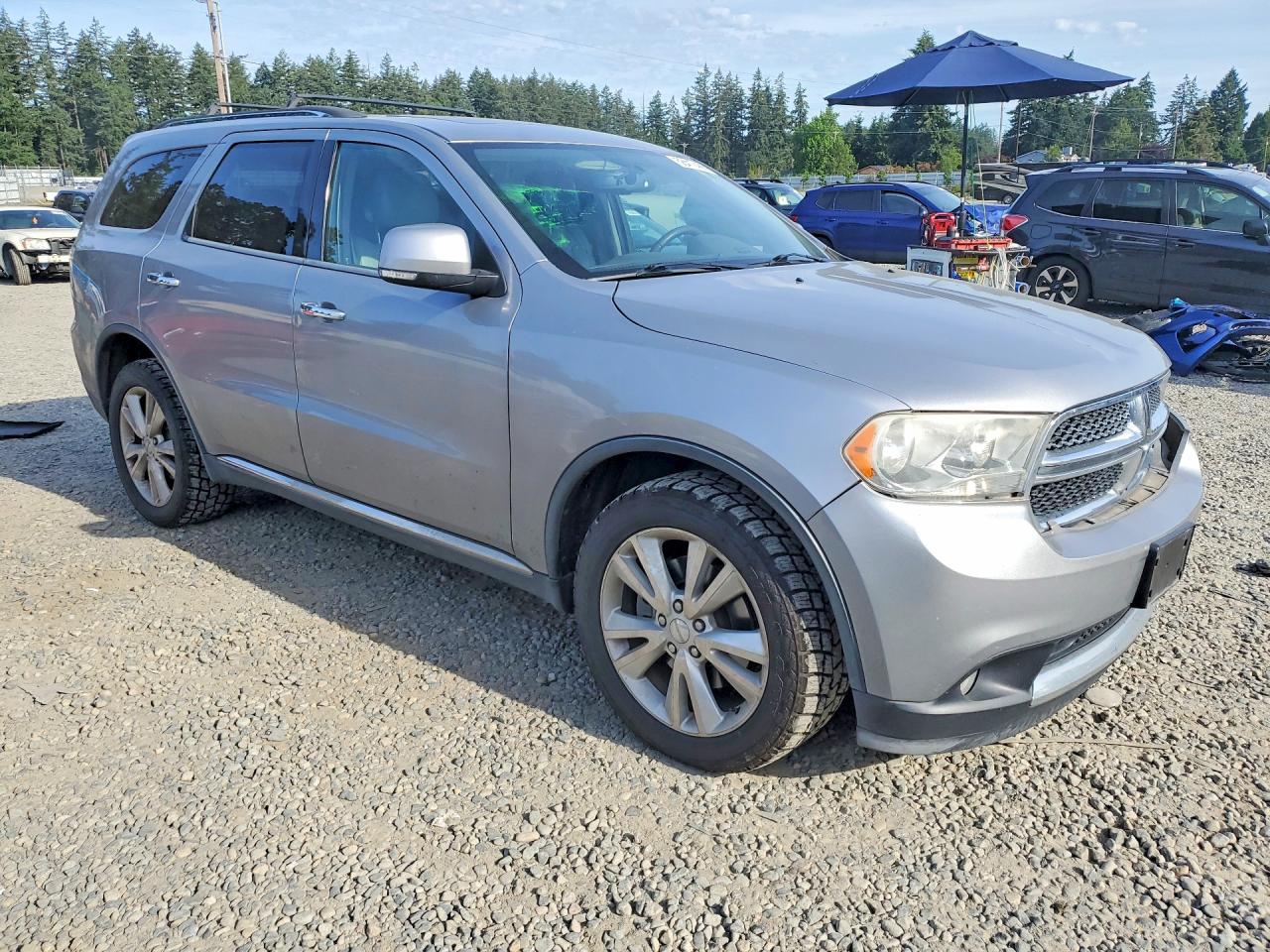 2013 Dodge Durango Crew Silver vin: 1C4SDJDT6DC689747