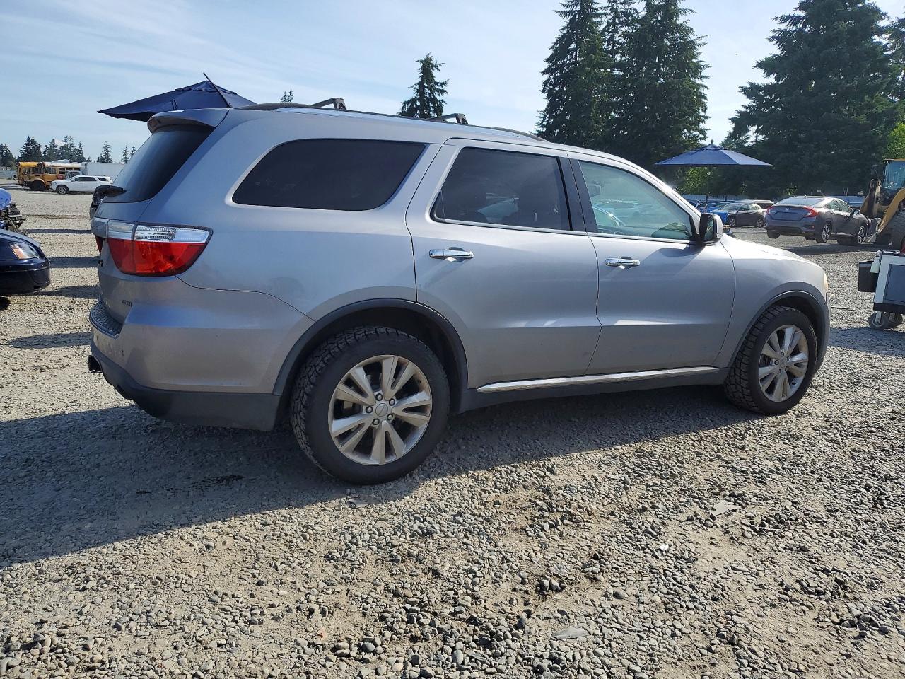 2013 Dodge Durango Crew Silver vin: 1C4SDJDT6DC689747