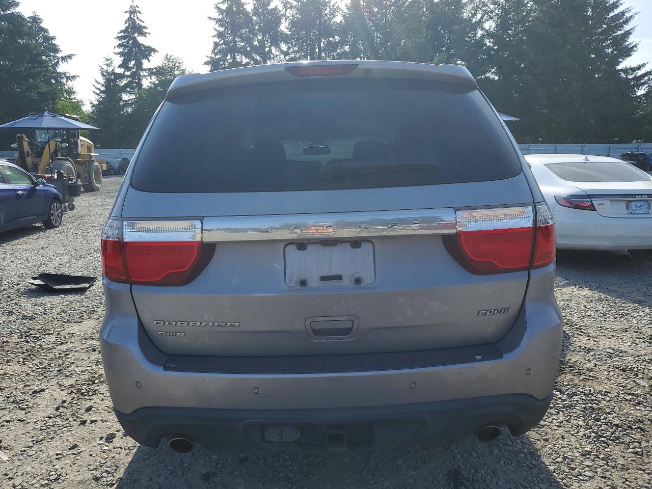 2013 Dodge Durango Crew Silver vin: 1C4SDJDT6DC689747