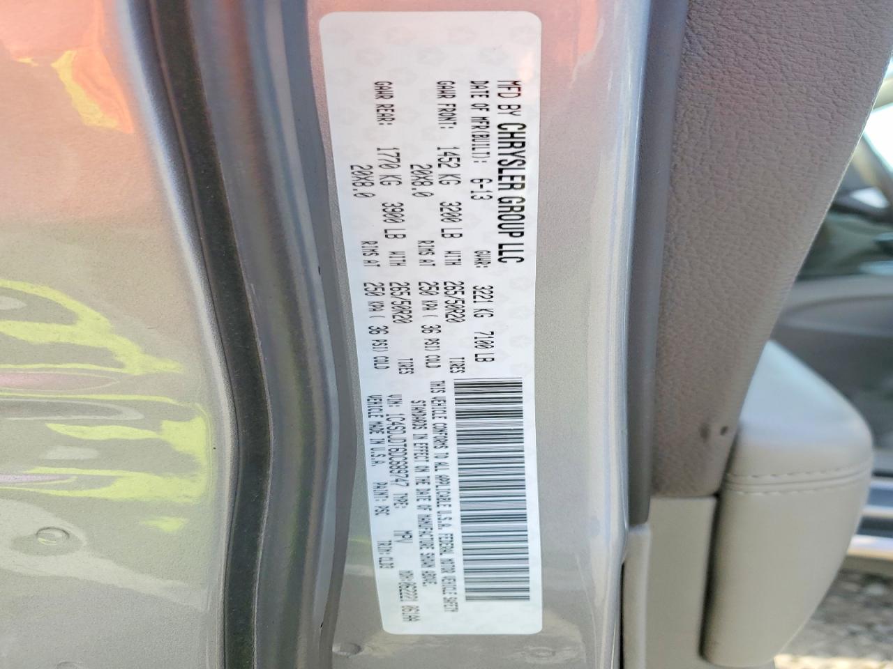 2013 Dodge Durango Crew Silver vin: 1C4SDJDT6DC689747