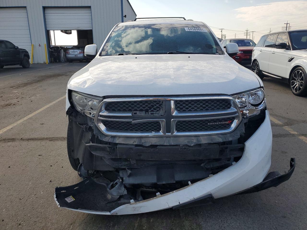 2013 Dodge Durango Crew White vin: 1C4SDJDT7DC590290