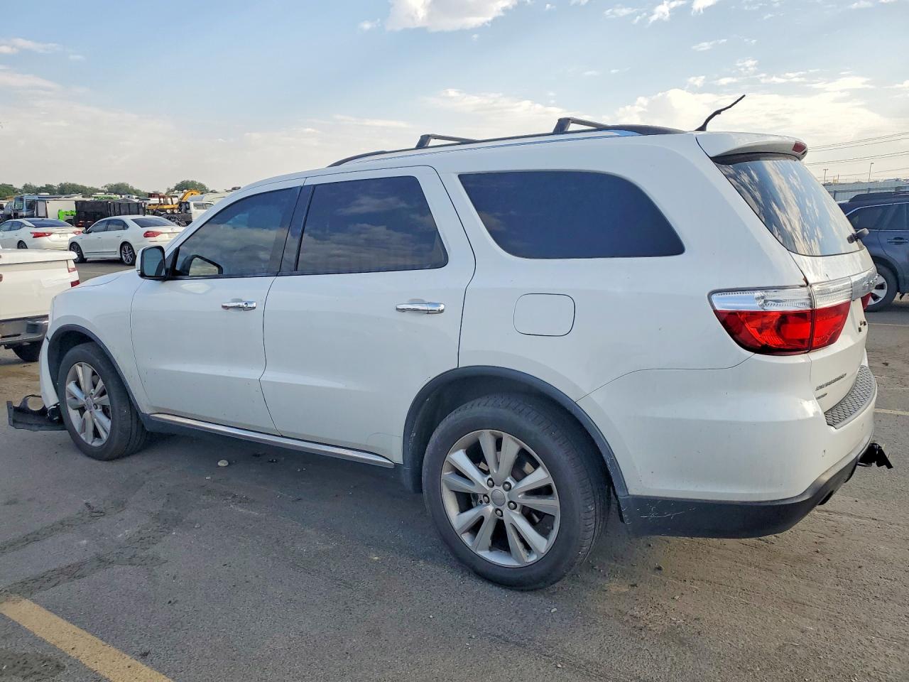 2013 Dodge Durango Crew White vin: 1C4SDJDT7DC590290