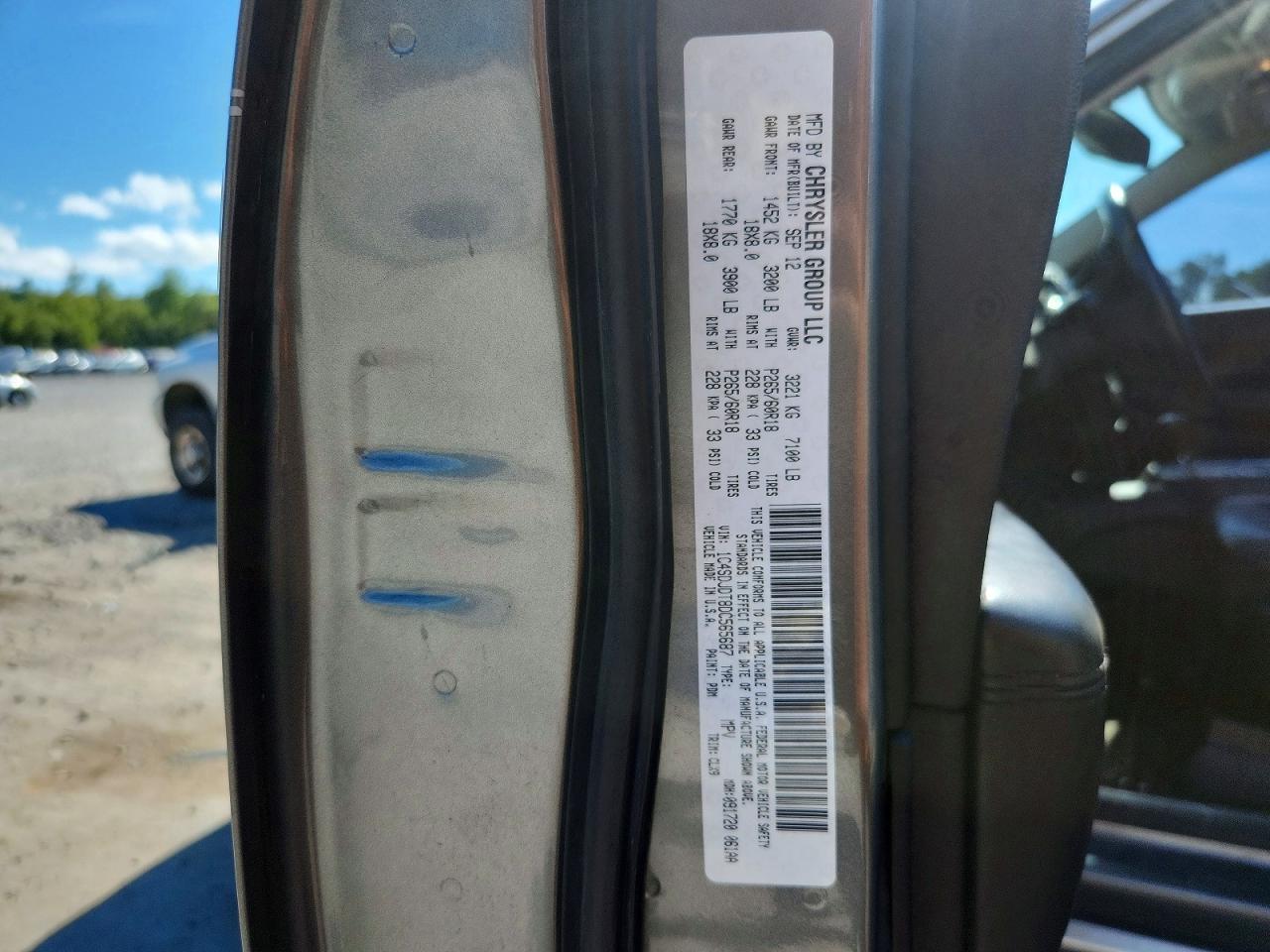 2013 Dodge Durango Crew Gray vin: 1C4SDJDT8DC565687