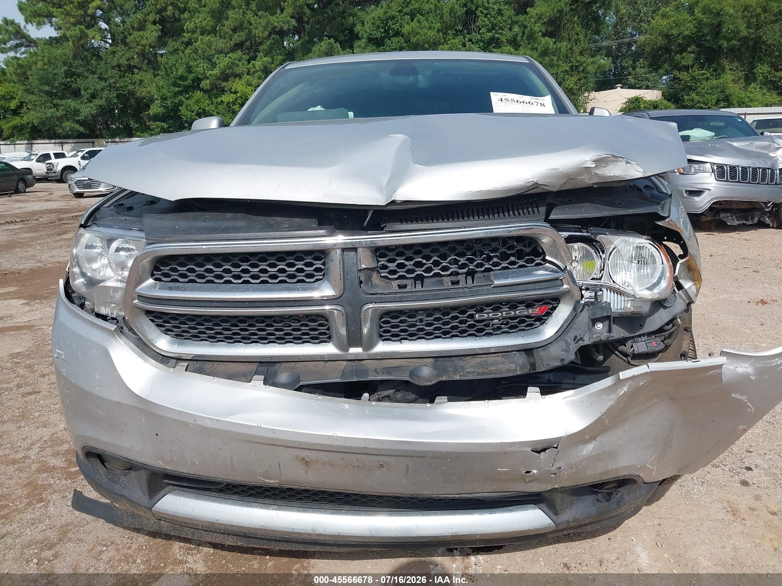 2013 Dodge Durango Crew Silver vin: 1C4SDJDT9DC509743