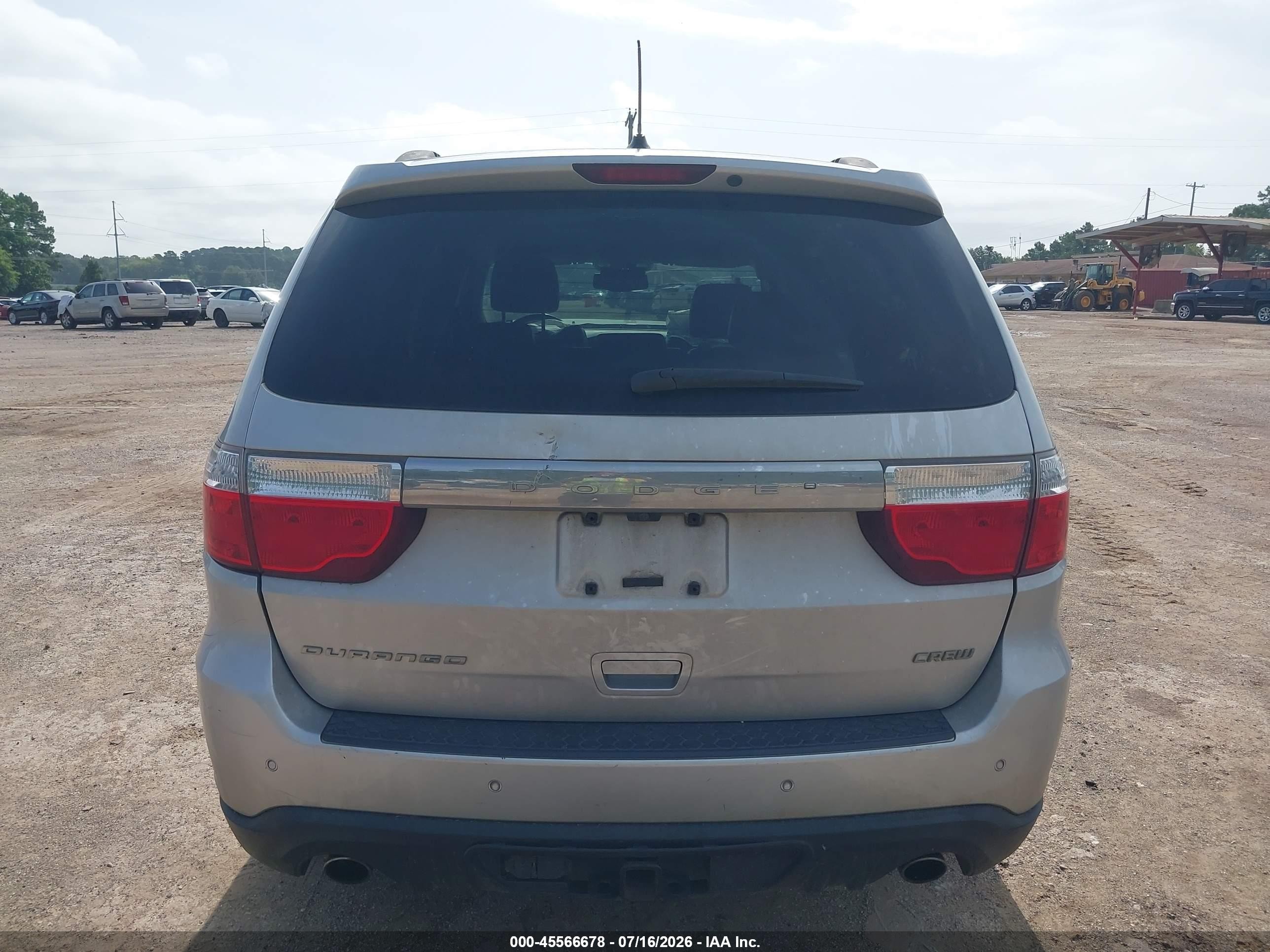 2013 Dodge Durango Crew Silver vin: 1C4SDJDT9DC509743