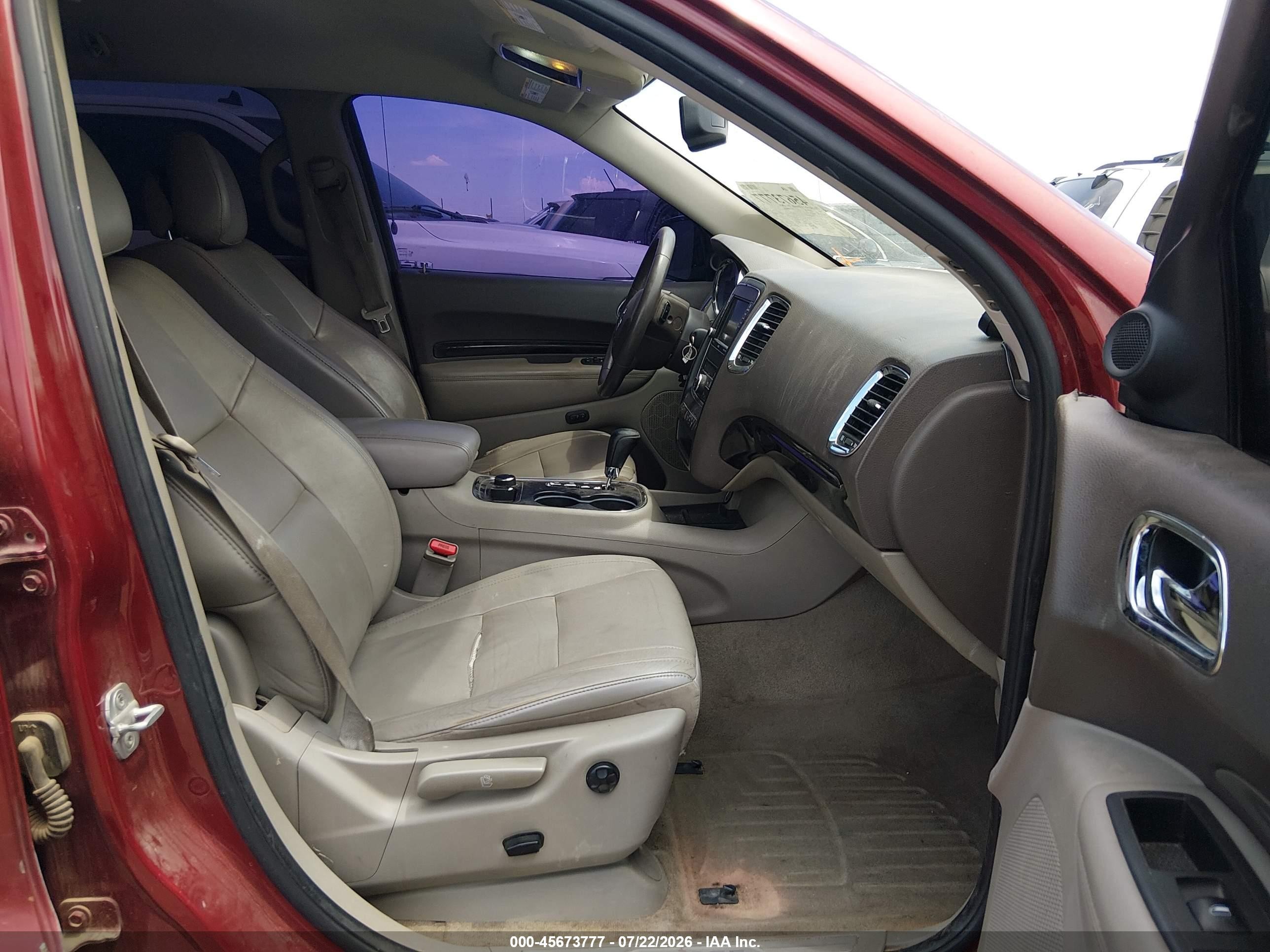 2013 Dodge Durango Crew Burgundy vin: 1C4SDJDTXDC614436