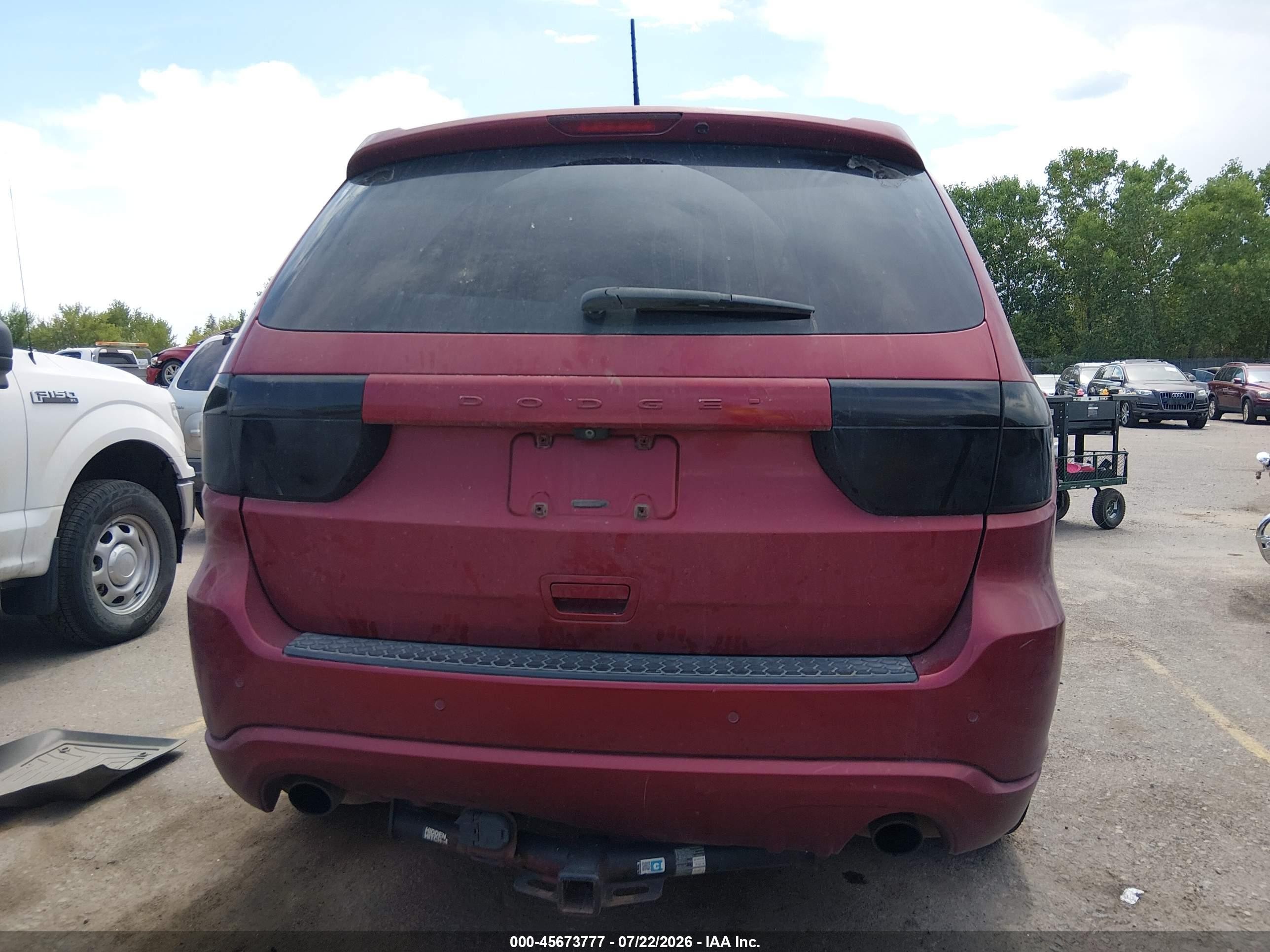 2013 Dodge Durango Crew Burgundy vin: 1C4SDJDTXDC614436