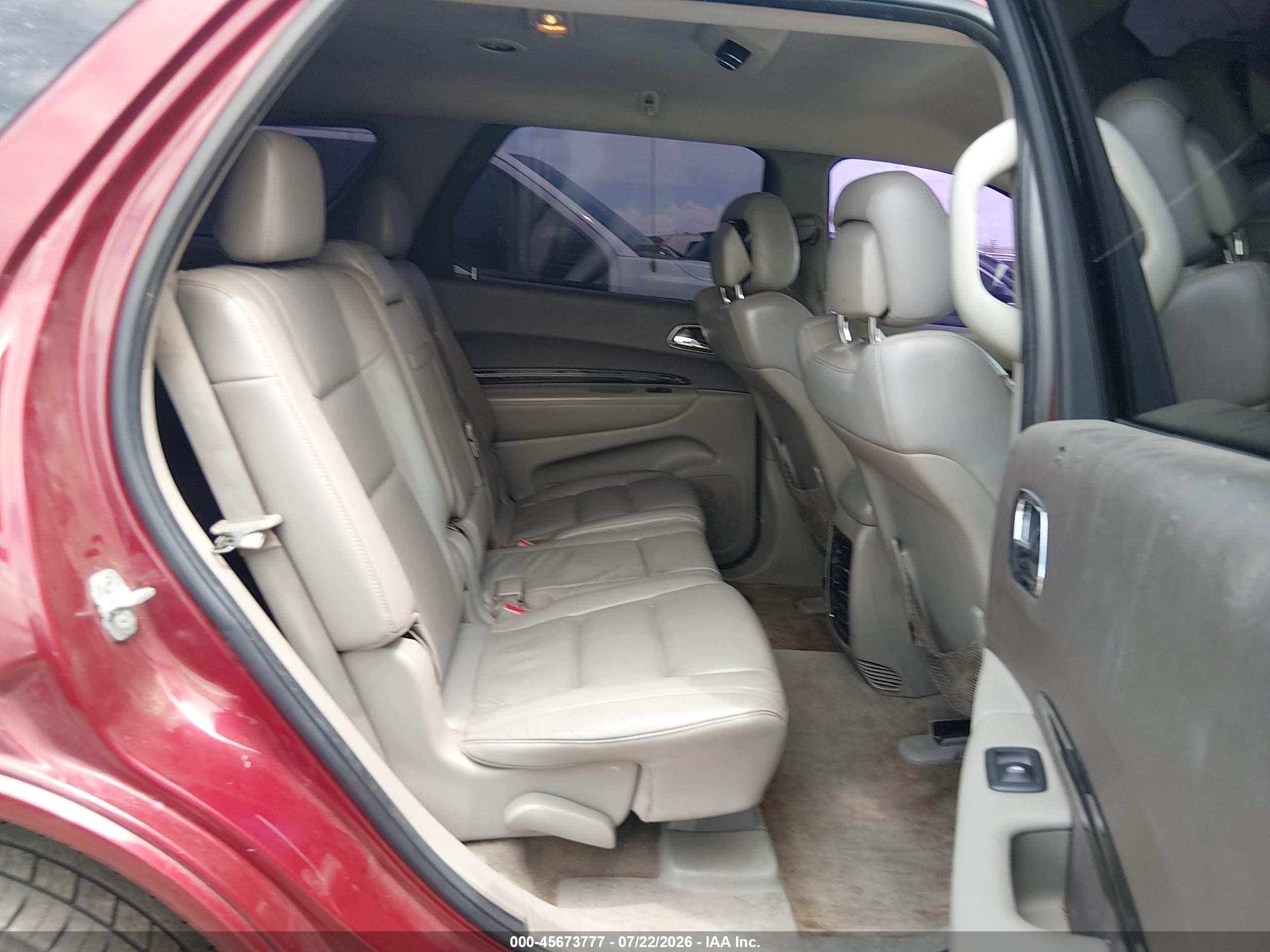 2013 Dodge Durango Crew Burgundy vin: 1C4SDJDTXDC614436