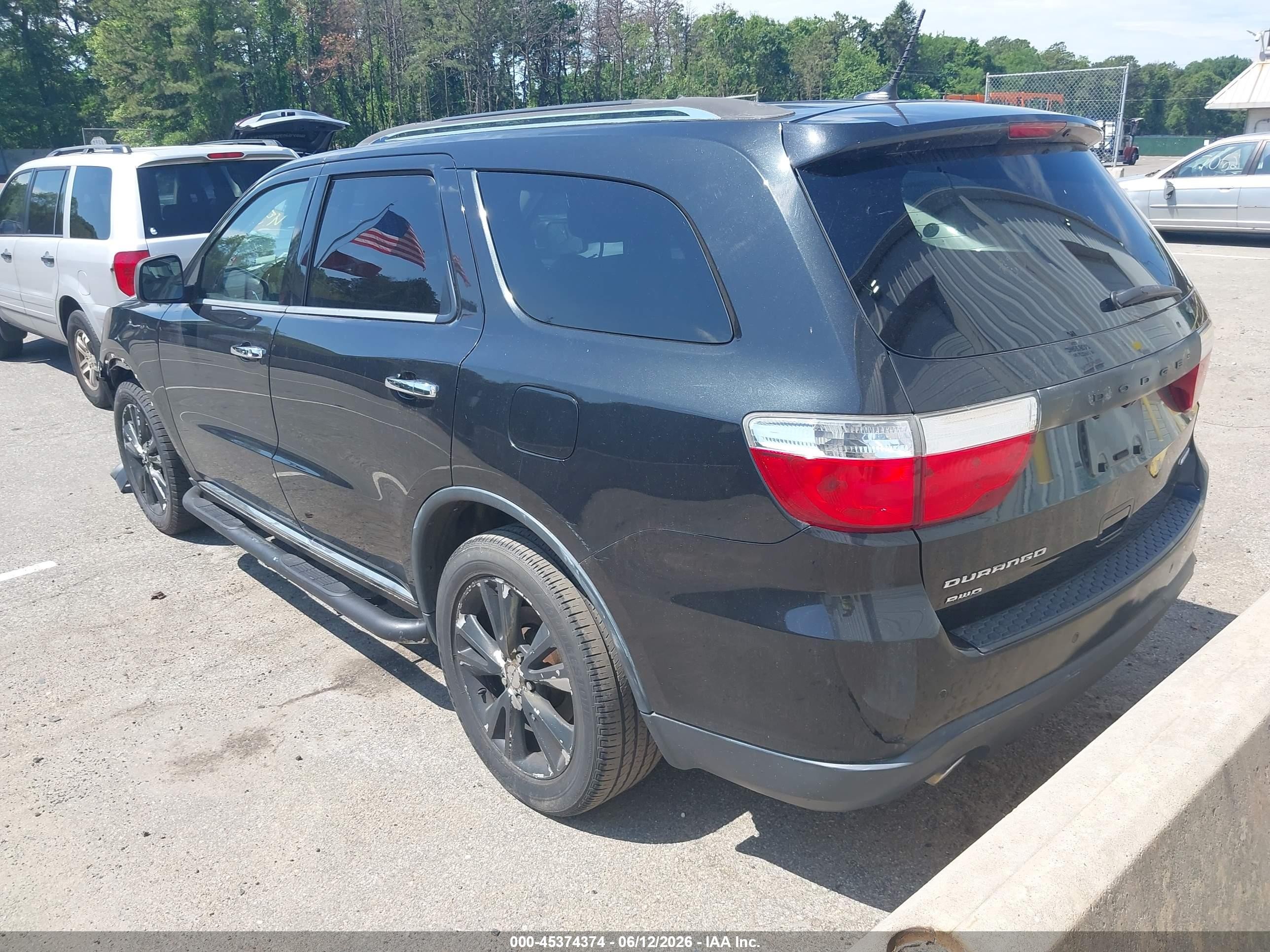 2013 Dodge Durango Crew Black vin: 1C4SDJDTXDC689945