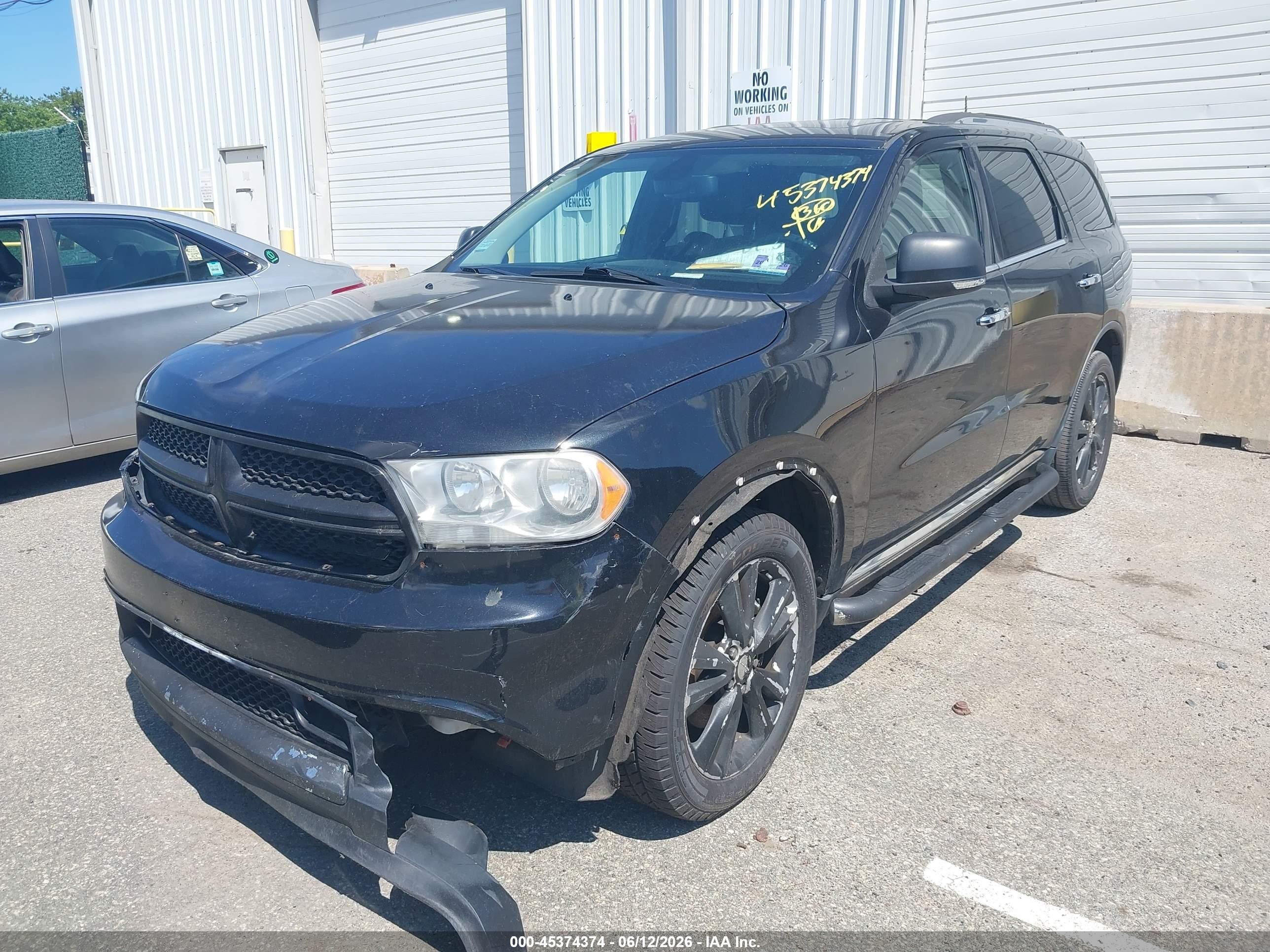2013 Dodge Durango Crew Black vin: 1C4SDJDTXDC689945