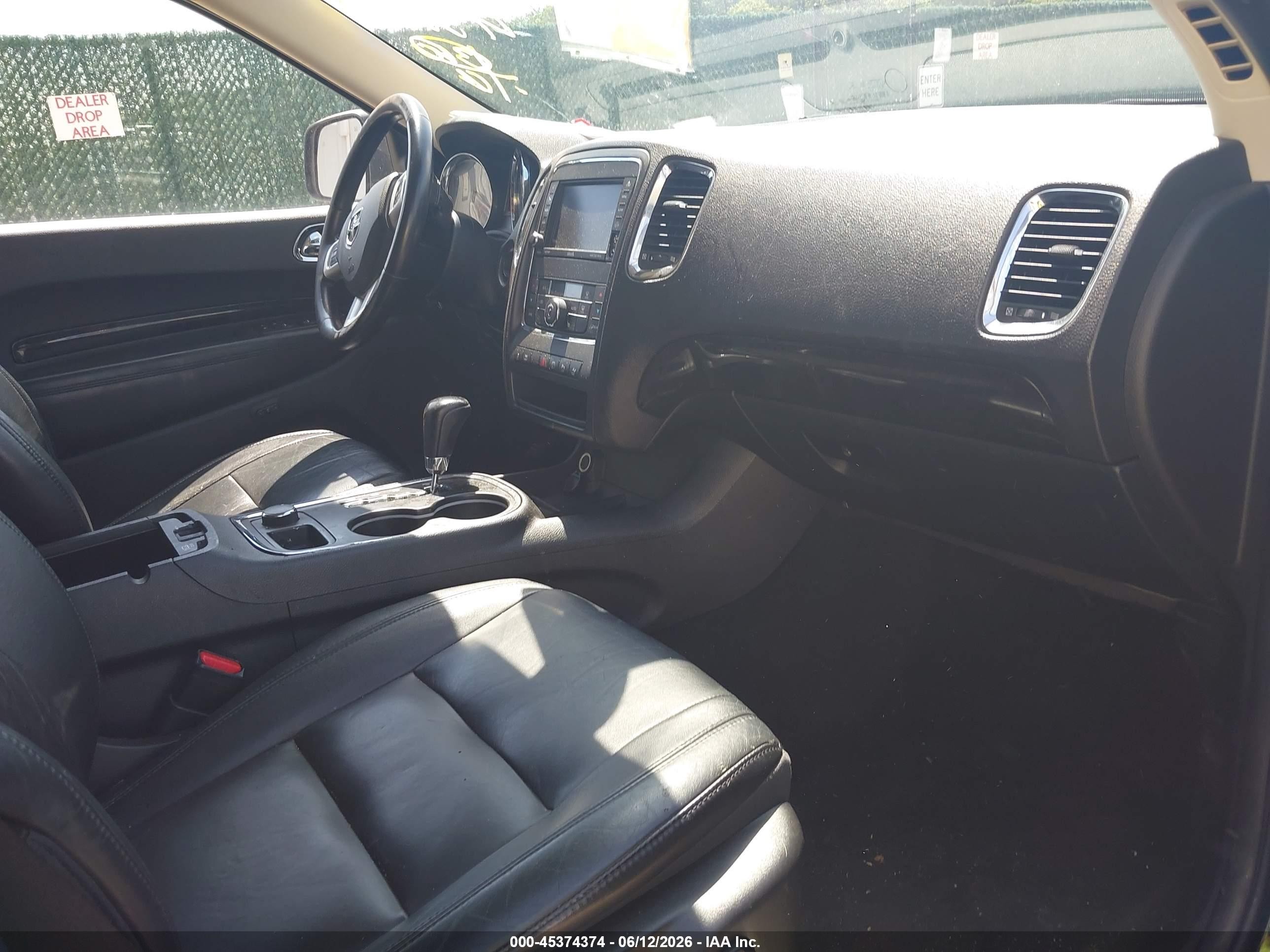 2013 Dodge Durango Crew Black vin: 1C4SDJDTXDC689945