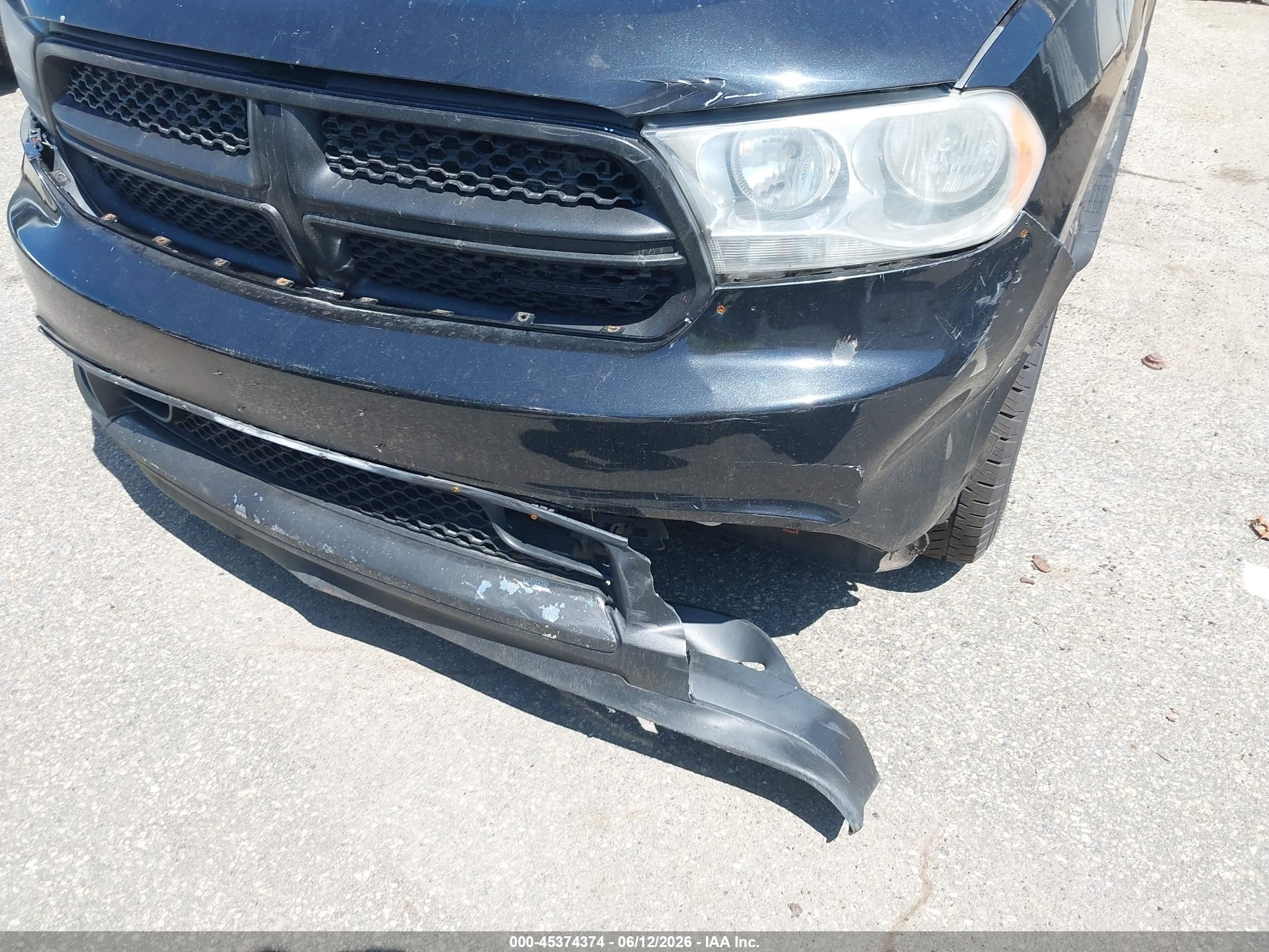 2013 Dodge Durango Crew Black vin: 1C4SDJDTXDC689945