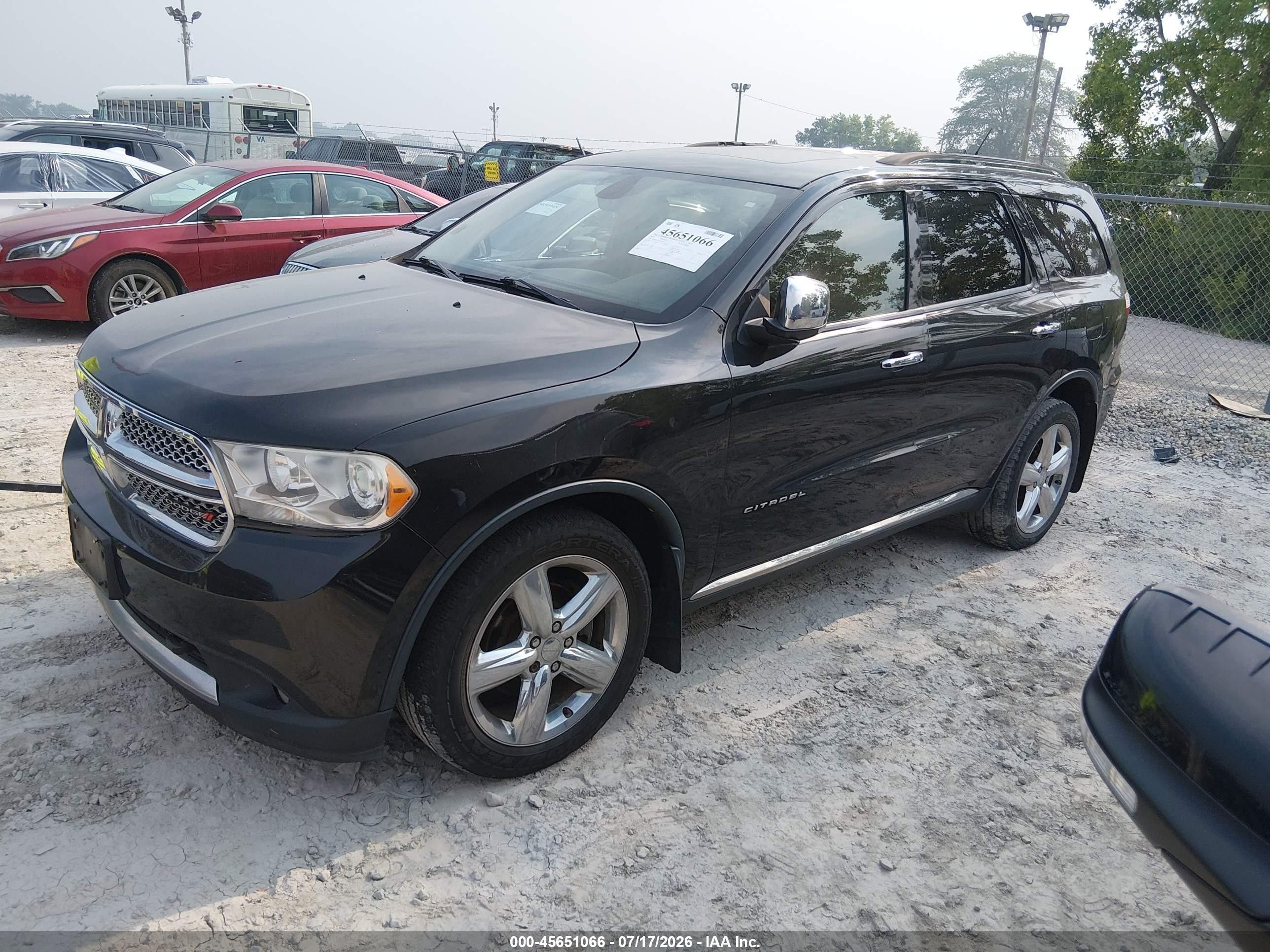 2012 Dodge Durango Citadel Black vin: 1C4SDJET0CC328611