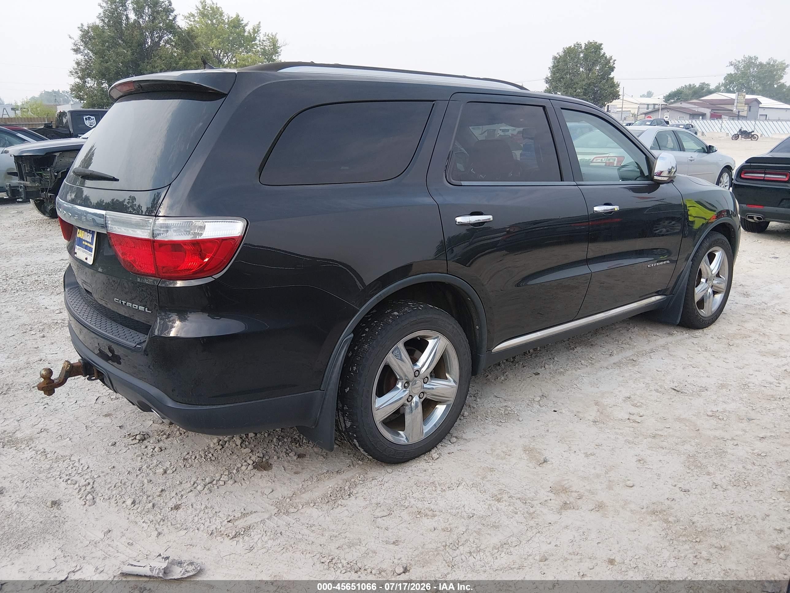 2012 Dodge Durango Citadel Black vin: 1C4SDJET0CC328611