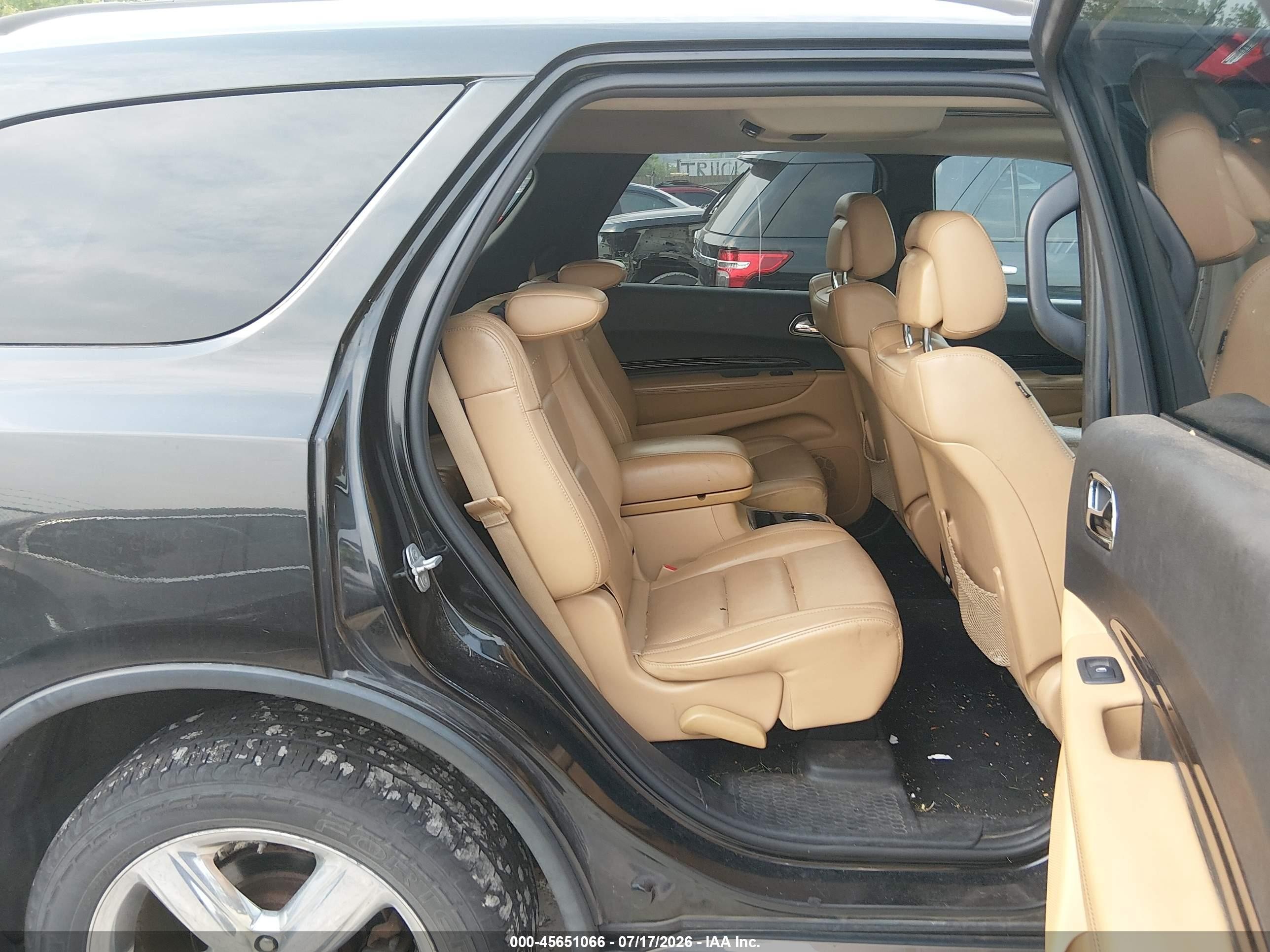 2012 Dodge Durango Citadel Black vin: 1C4SDJET0CC328611