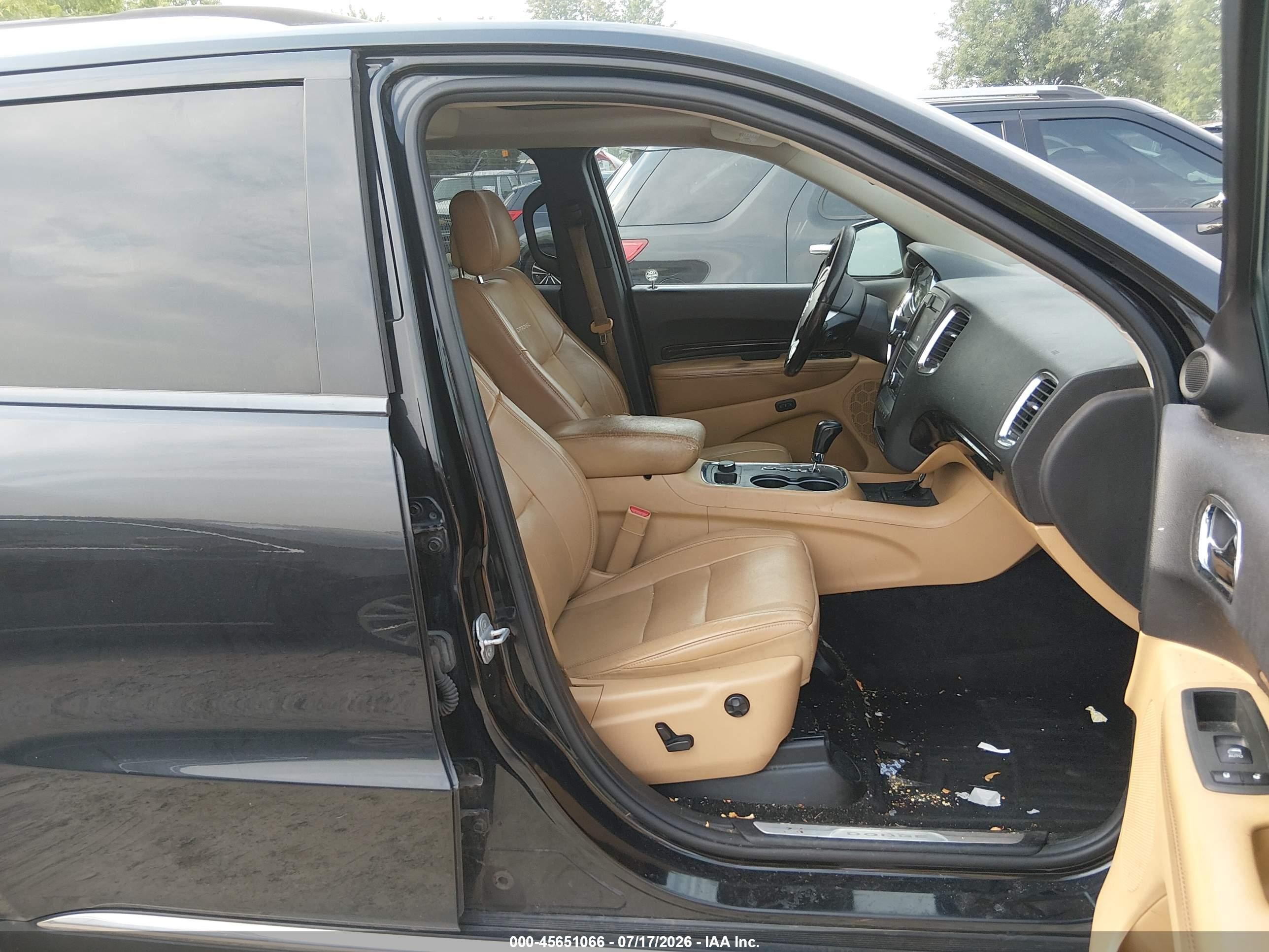 2012 Dodge Durango Citadel Black vin: 1C4SDJET0CC328611