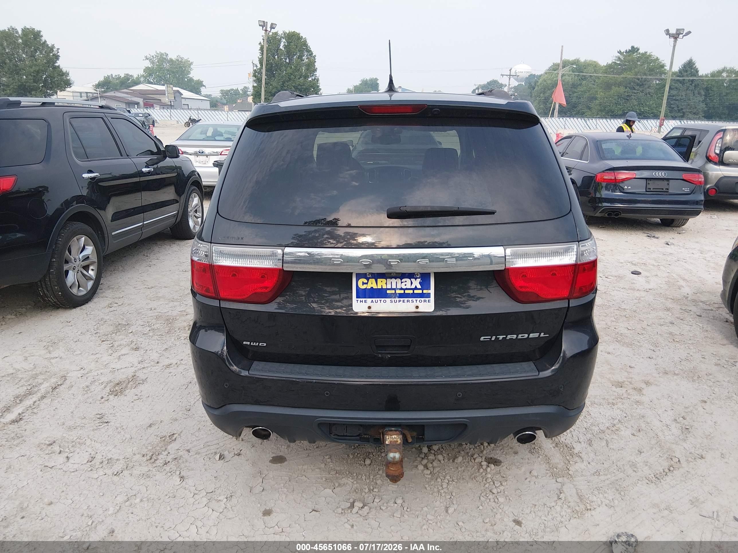 2012 Dodge Durango Citadel Black vin: 1C4SDJET0CC328611