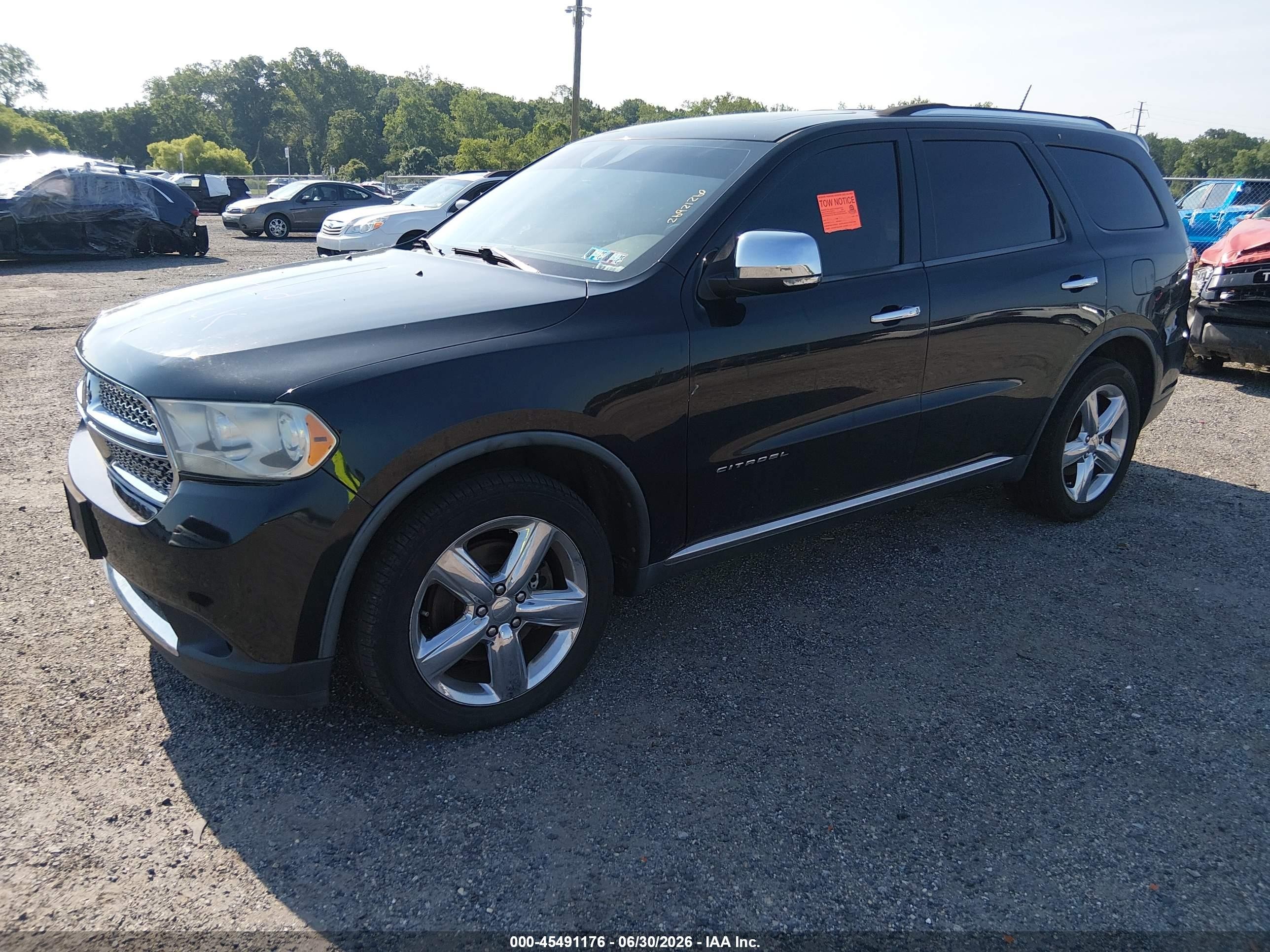 2012 Dodge Durango Citadel Black vin: 1C4SDJET1CC152359