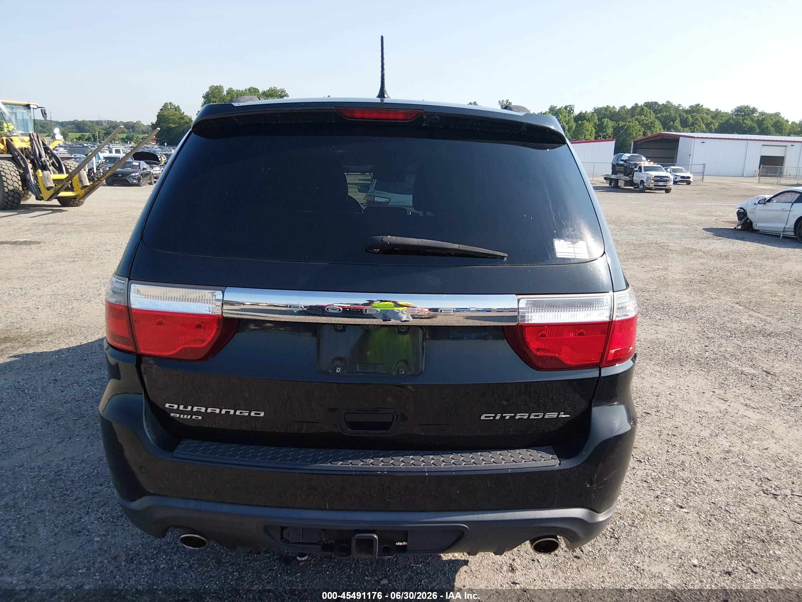 2012 Dodge Durango Citadel Black vin: 1C4SDJET1CC152359