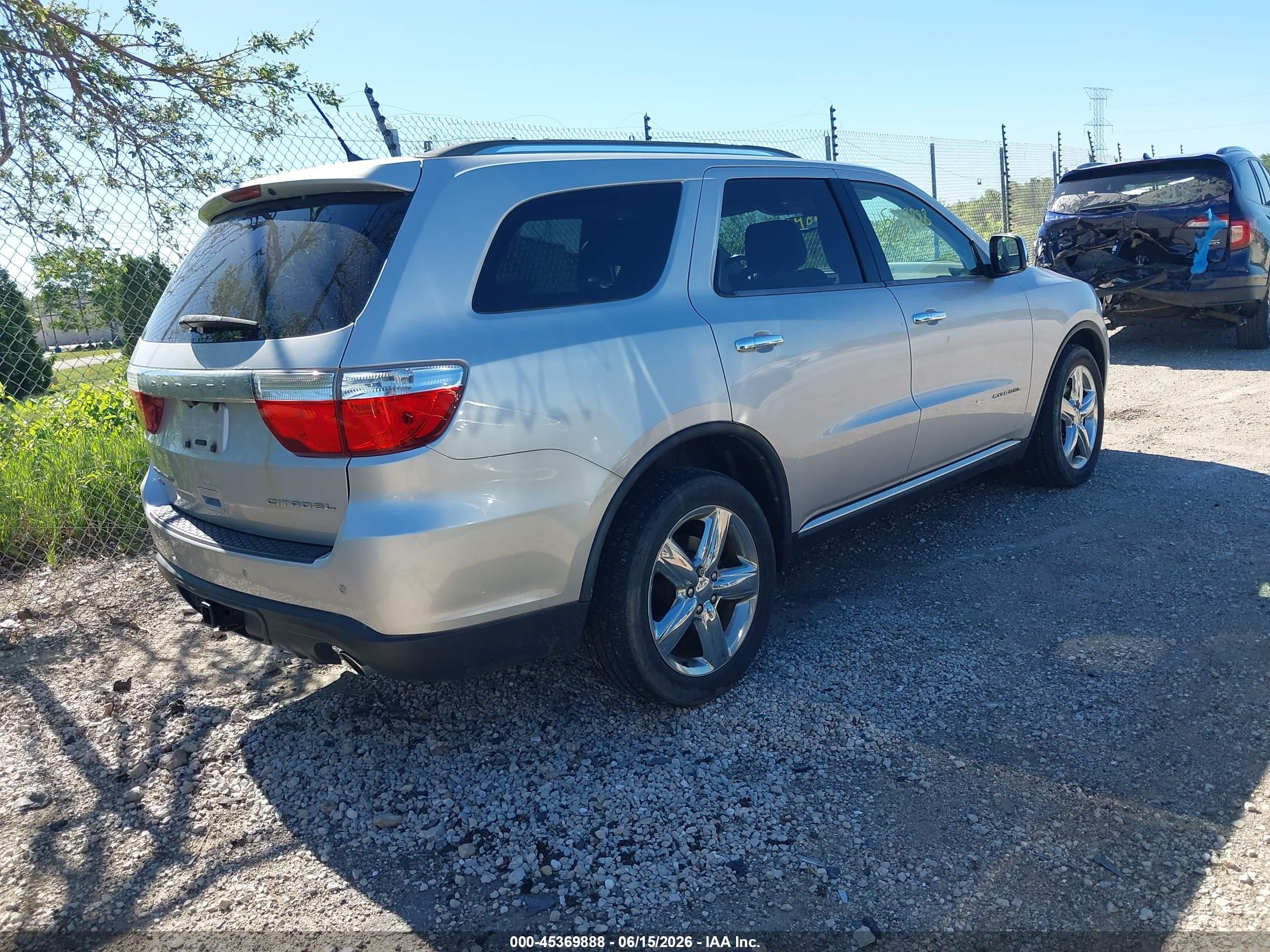 2012 Dodge Durango Citadel Silver vin: 1C4SDJET1CC322946