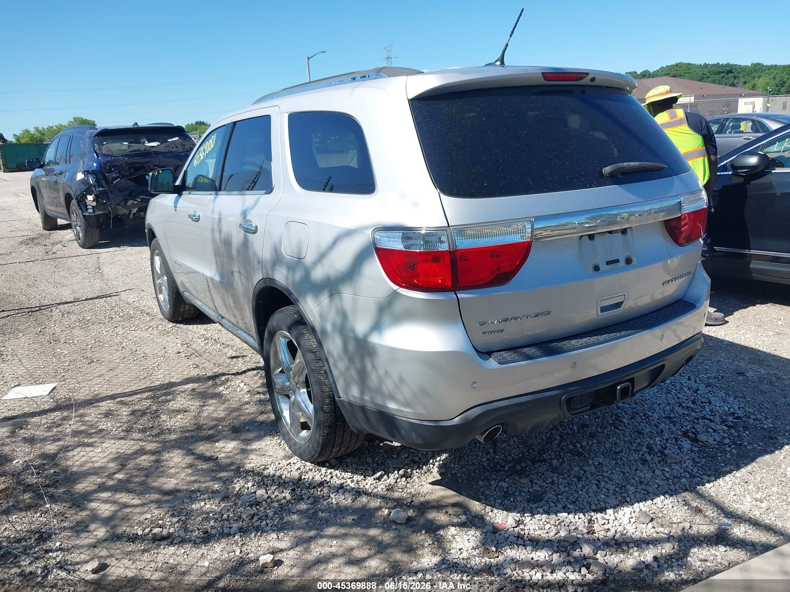 2012 Dodge Durango Citadel Silver vin: 1C4SDJET1CC322946