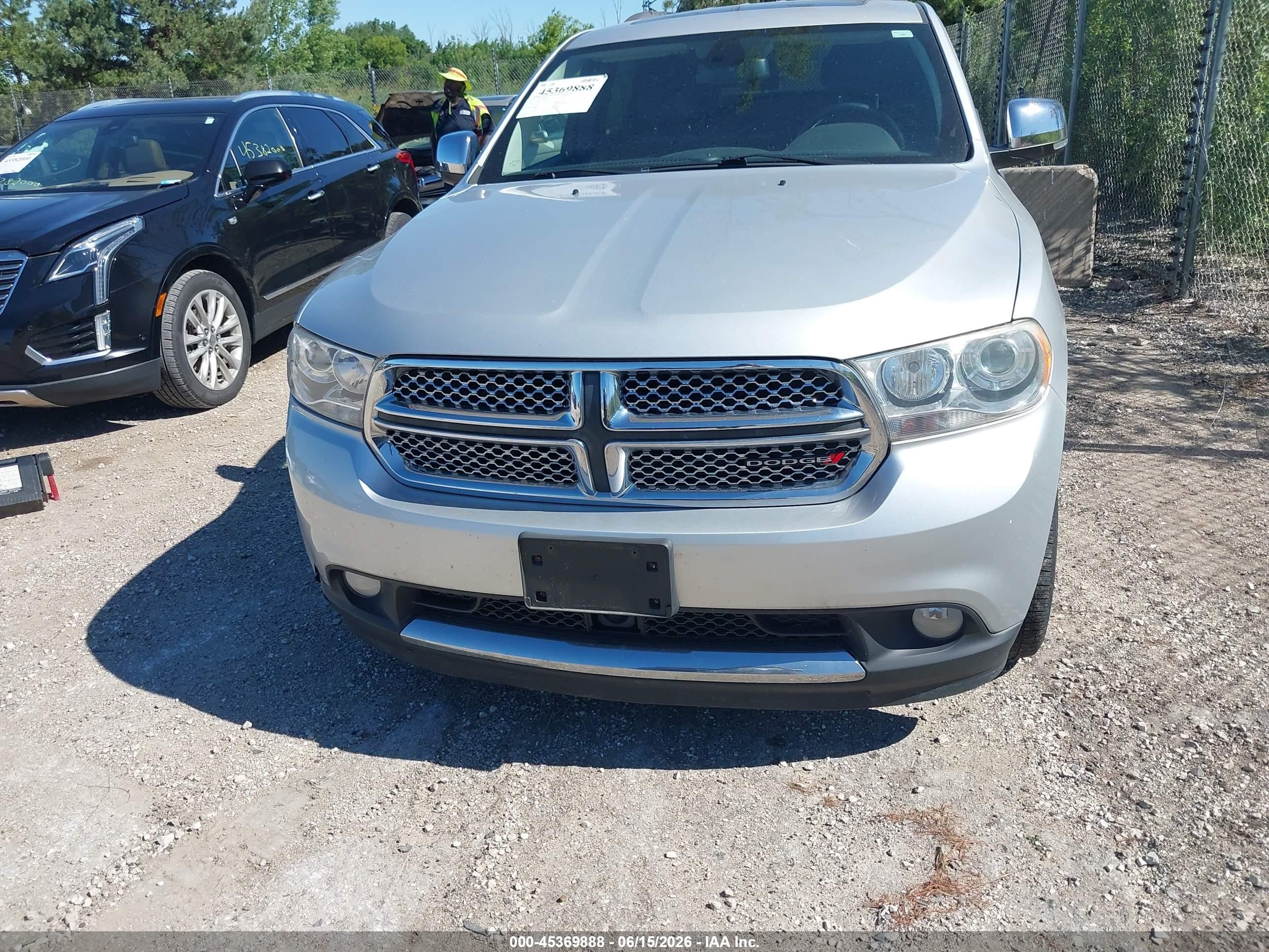 2012 Dodge Durango Citadel Silver vin: 1C4SDJET1CC322946