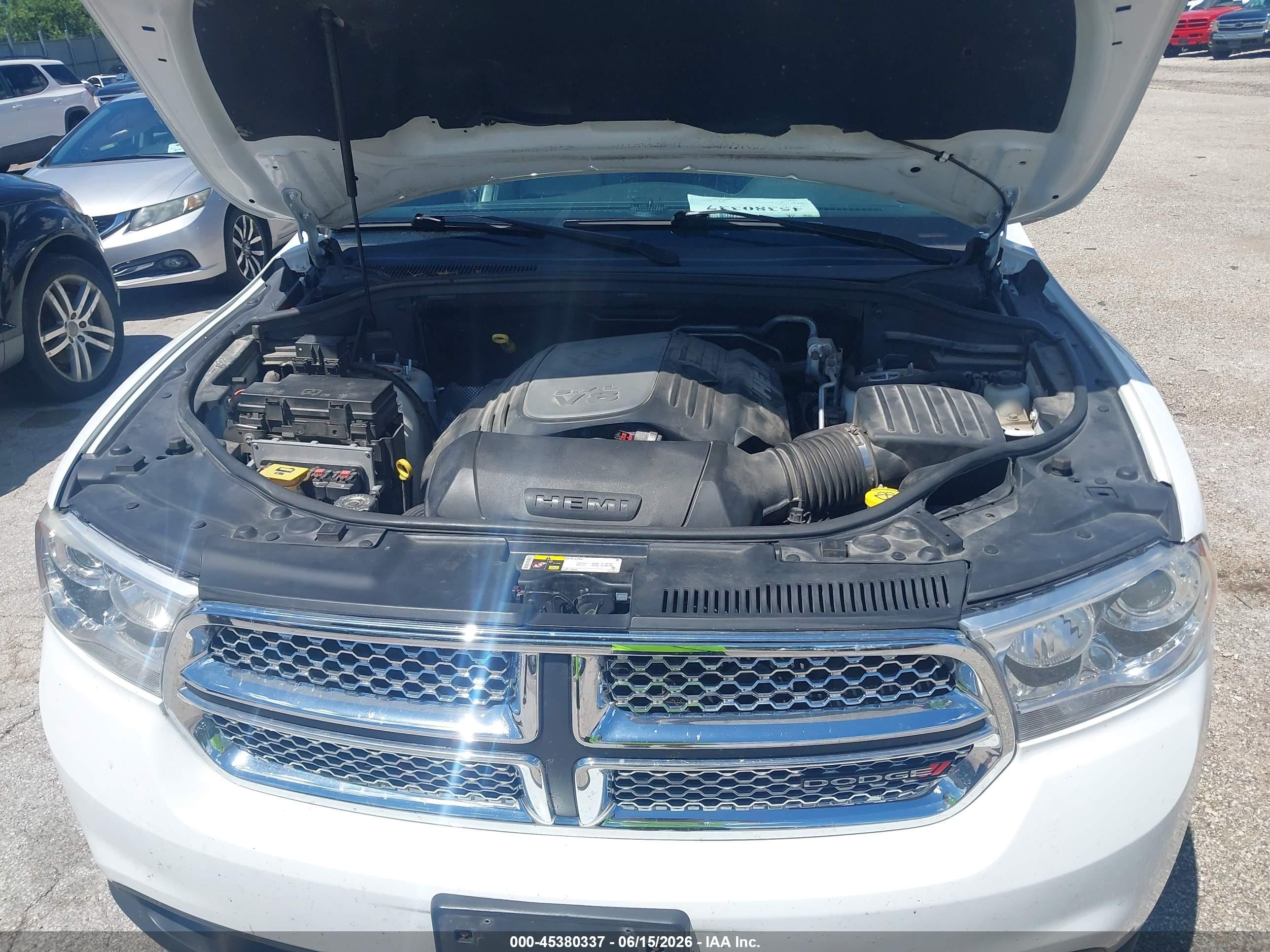 2013 Dodge Durango Citadel Белый vin: 1C4SDJET1DC668187