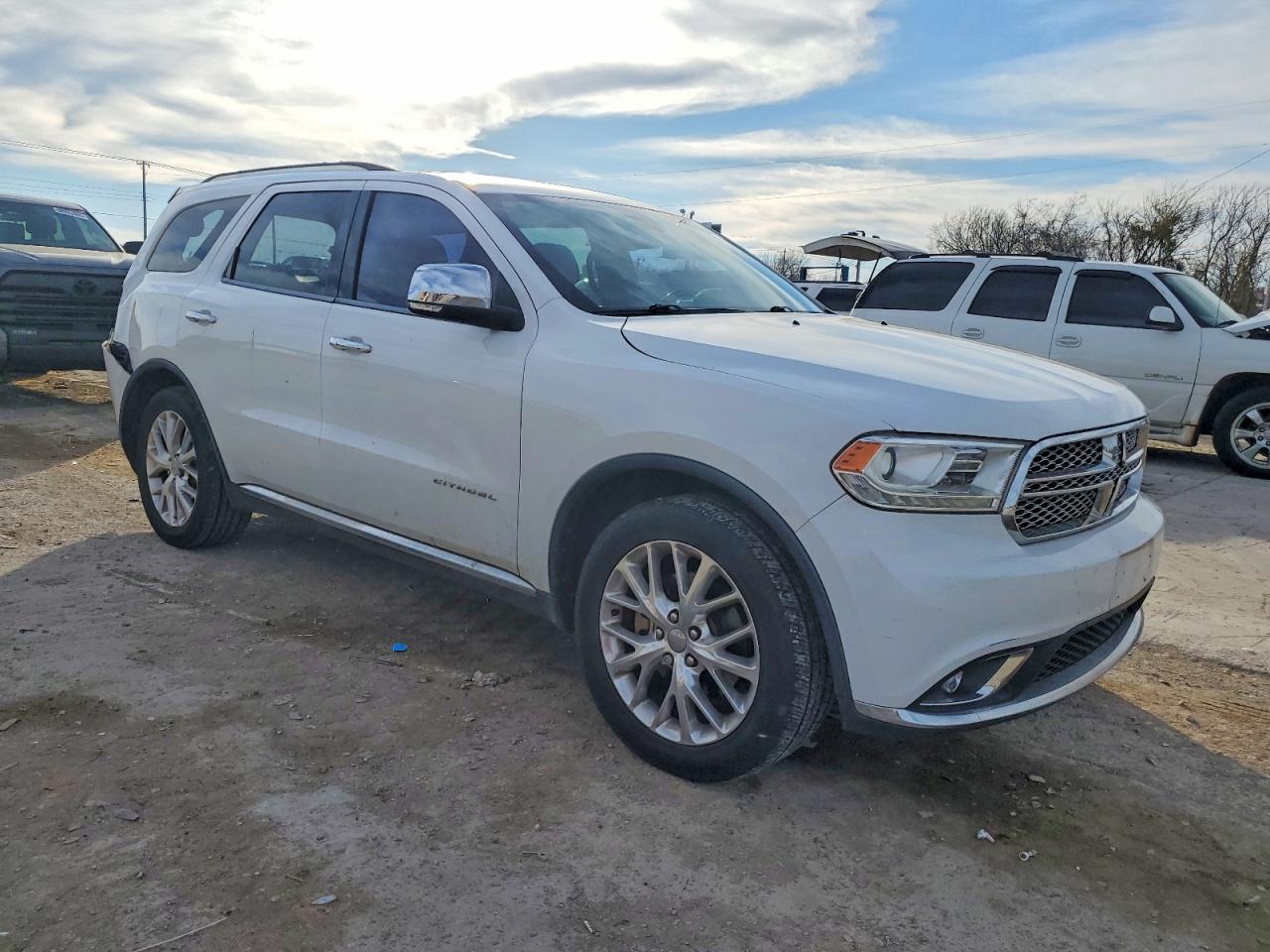 2015 Dodge Durango Citadel White vin: 1C4SDJET1FC729833