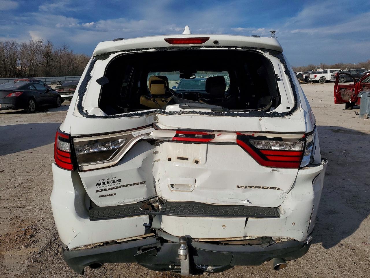 2015 Dodge Durango Citadel White vin: 1C4SDJET1FC729833