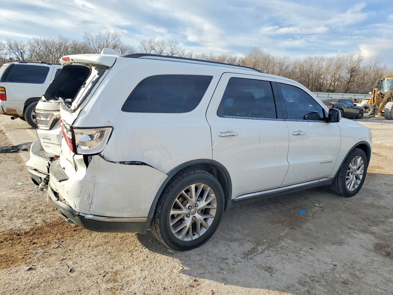 2015 Dodge Durango Citadel White vin: 1C4SDJET1FC729833