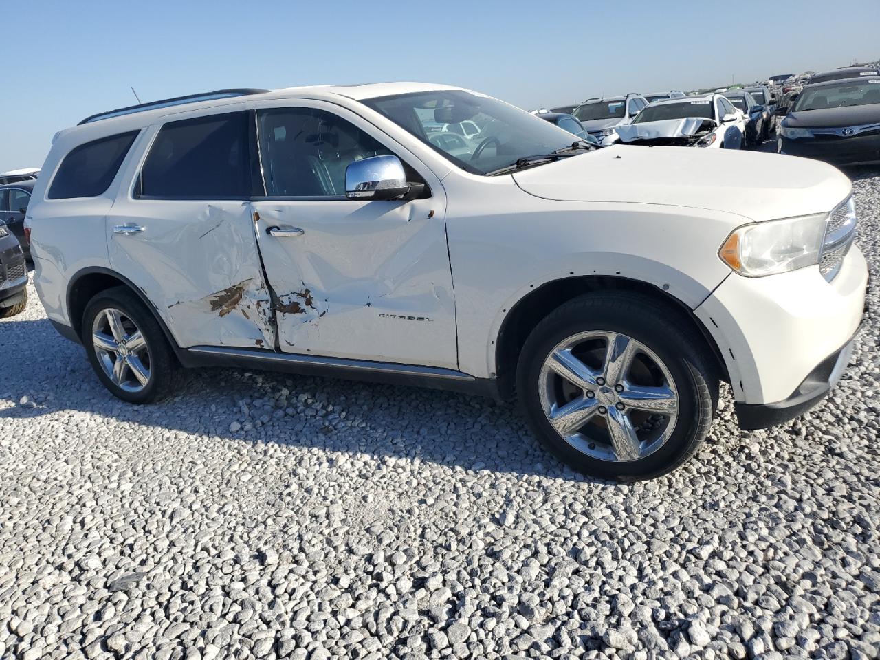 2012 Dodge Durango Citadel White vin: 1C4SDJET2CC138650