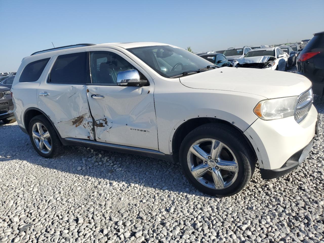 2012 Dodge Durango Citadel White vin: 1C4SDJET2CC138650
