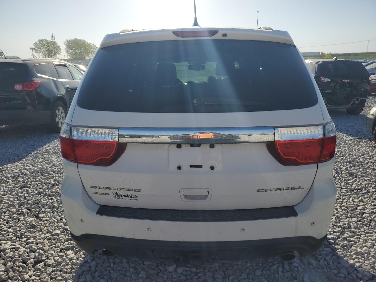 2012 Dodge Durango Citadel White vin: 1C4SDJET2CC138650
