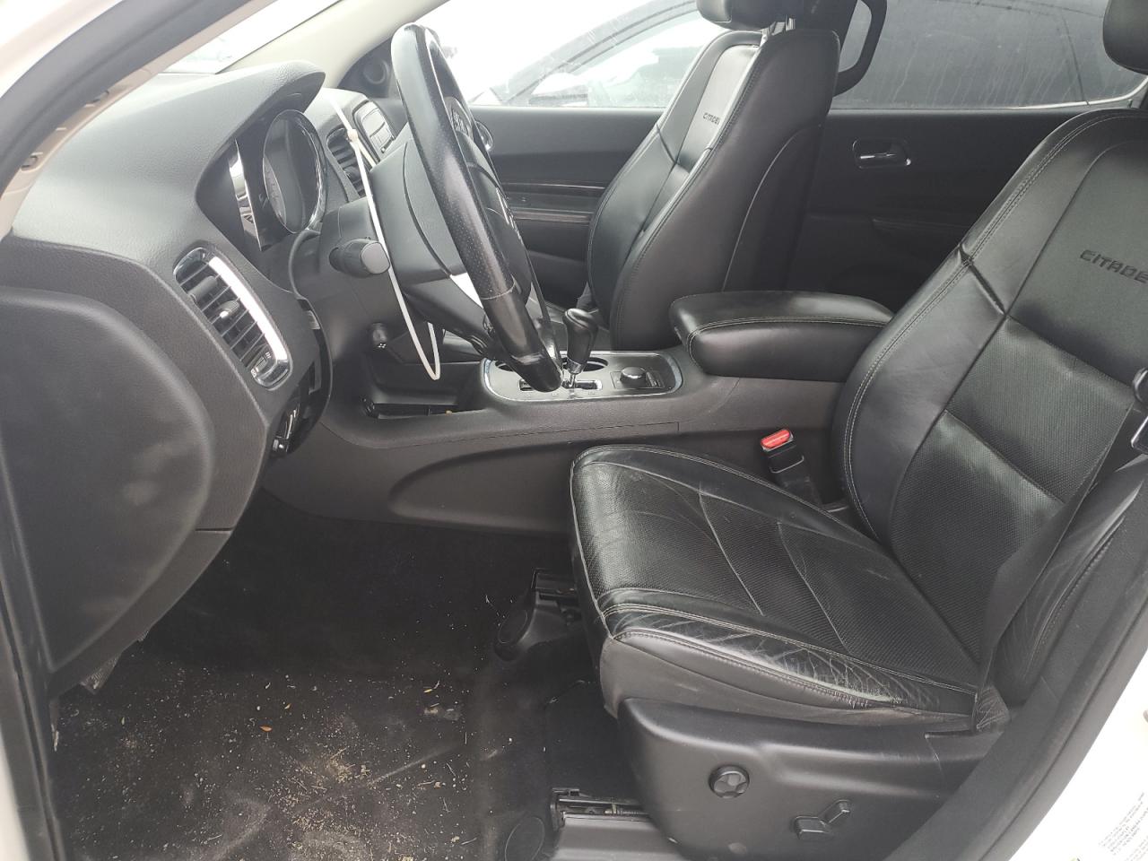 2012 Dodge Durango Citadel White vin: 1C4SDJET2CC138650