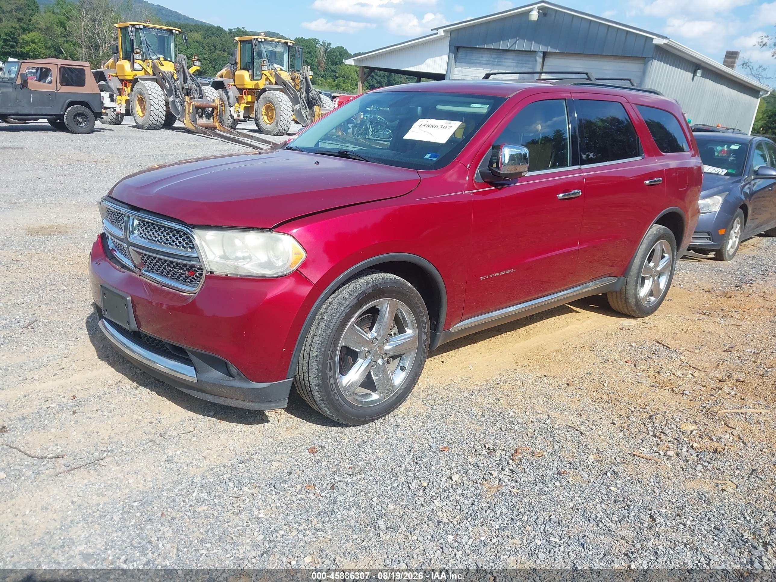 2013 Dodge Durango Citadel Red vin: 1C4SDJET2DC670451