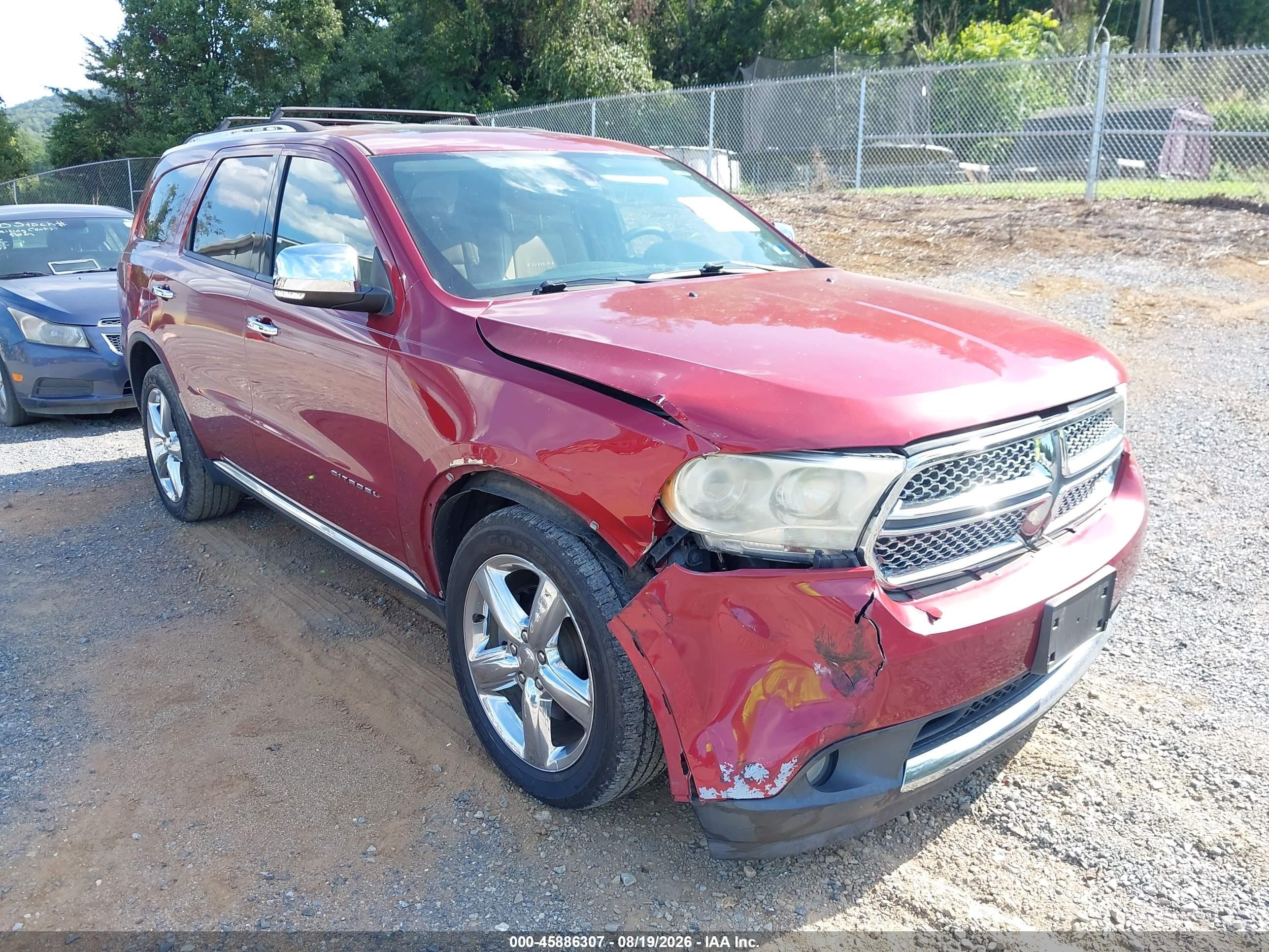 2013 Dodge Durango Citadel Red vin: 1C4SDJET2DC670451